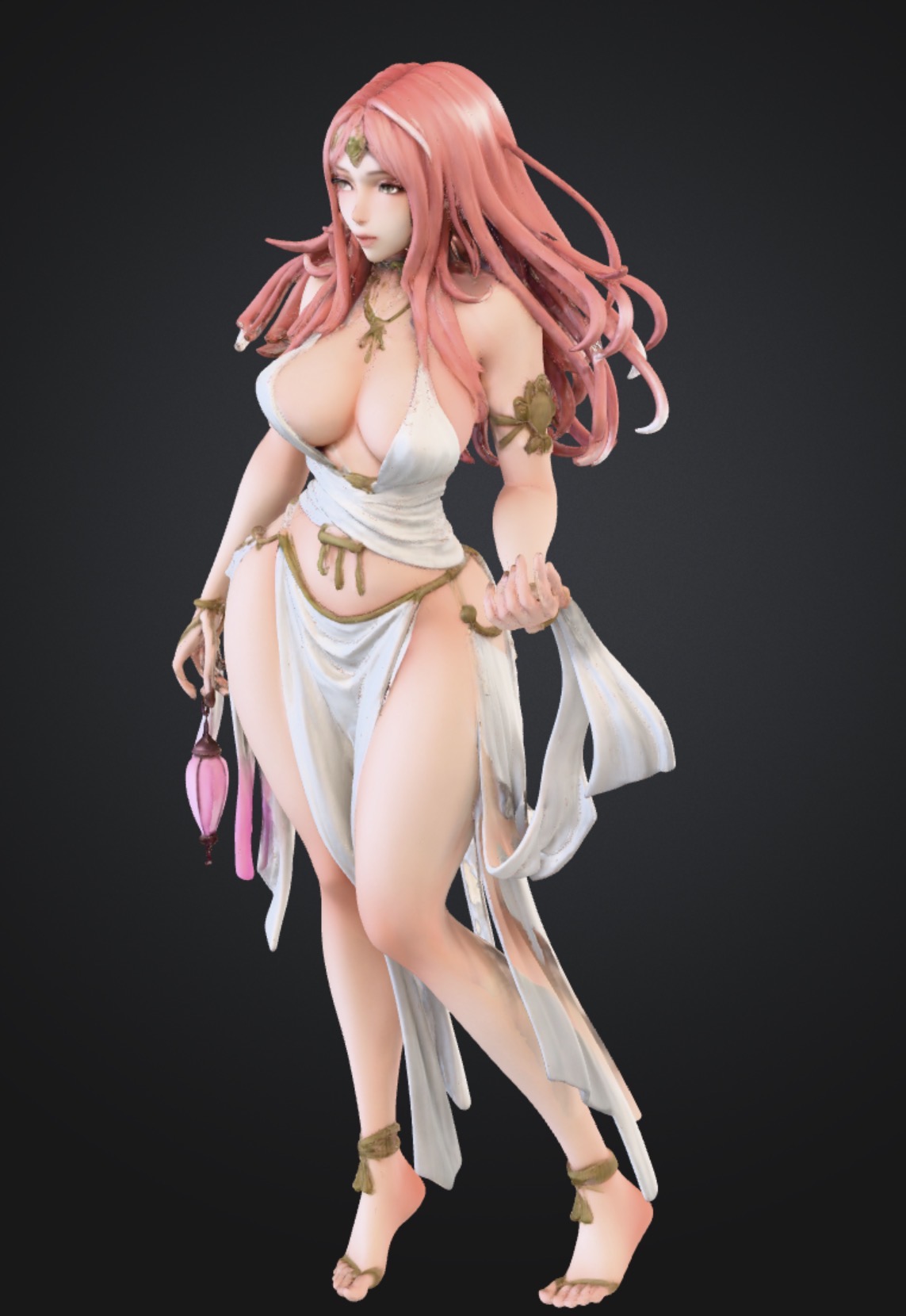 Prêtresse elfique – Figurine fantasy