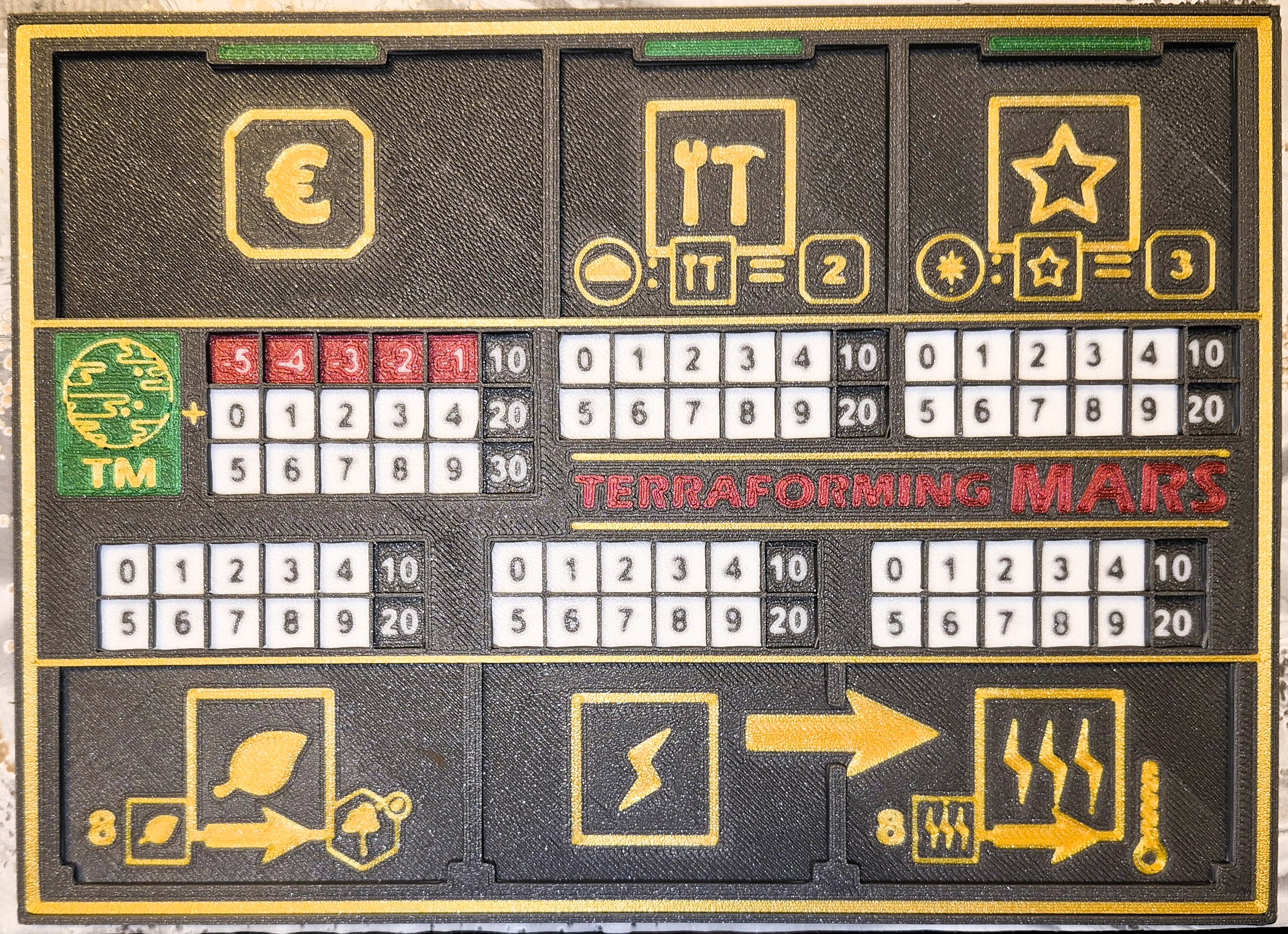 Terraforming Mars - Playerboard V3