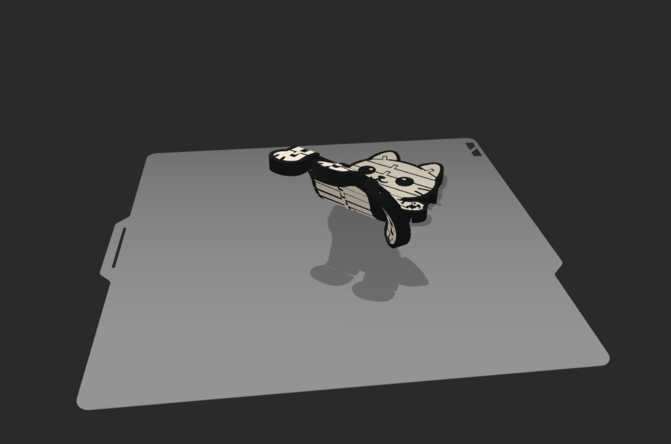 Miniatura 5 do modelo 3D Flexy Chibi Long Cat FLAT MULTICOLOR version