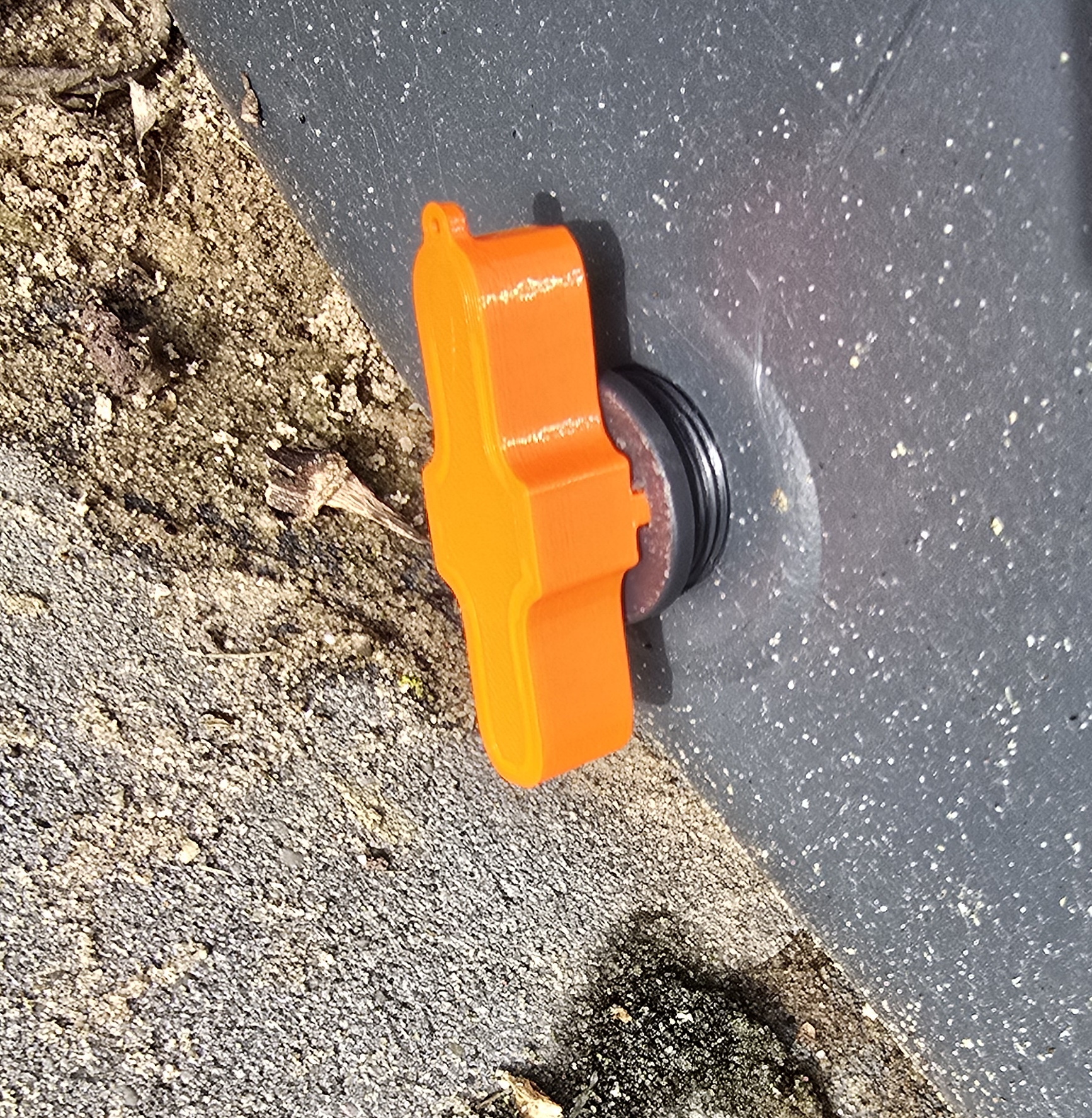 Schraubenzieher für Regentonne Ablaufstoppel / Screwdriver for rain barrel drain plug