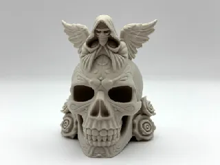 Halloween Rose Skull