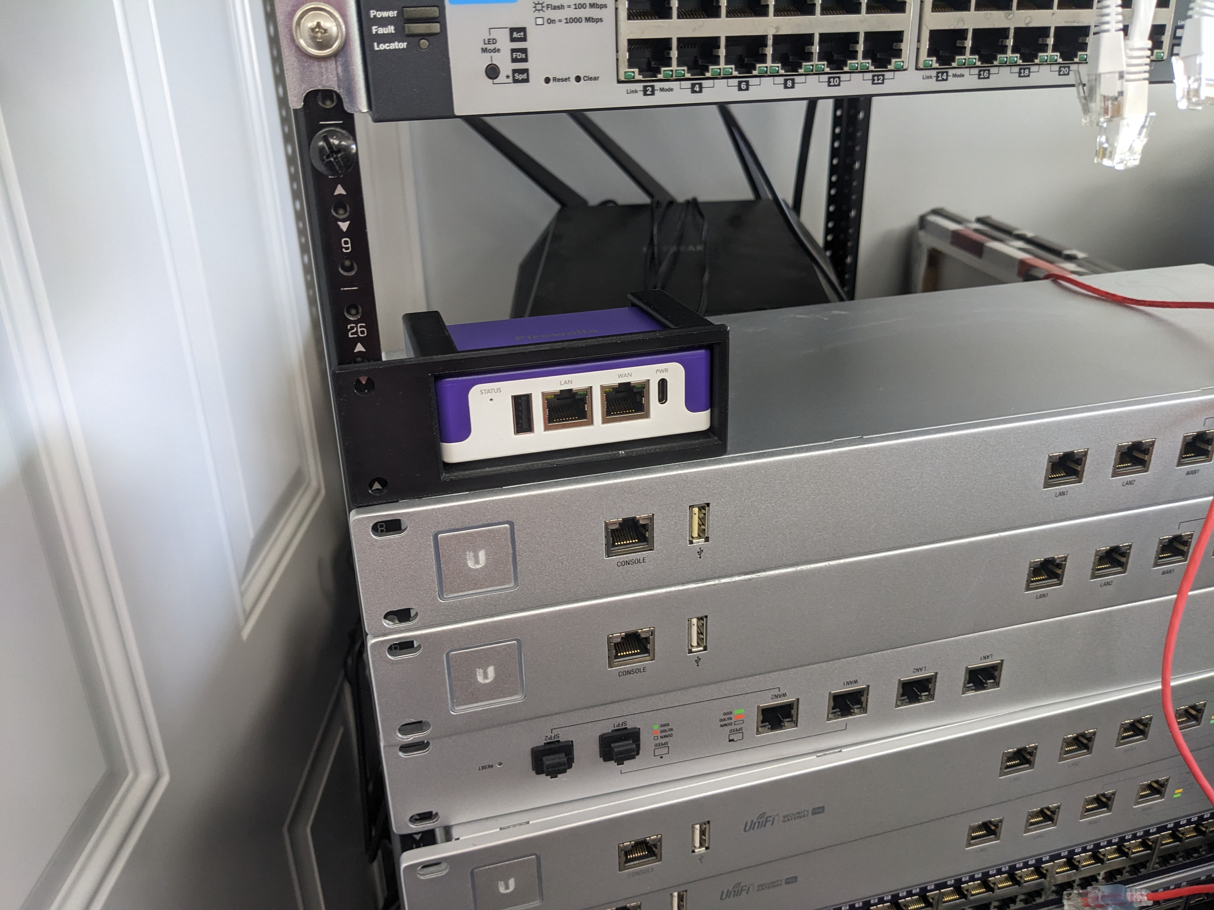 Firewalla Purple Rack Mount Left
