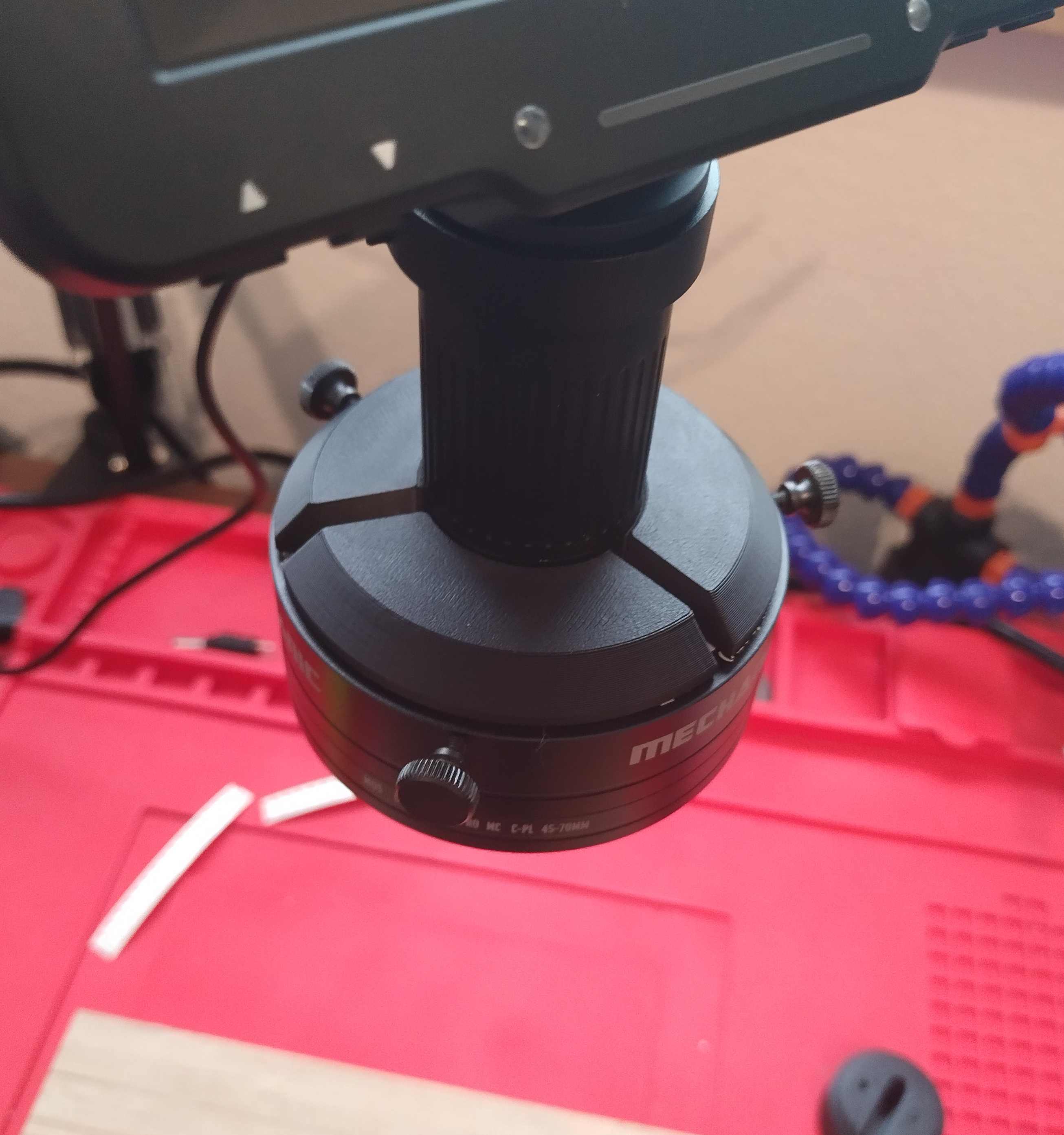 LS720+ Polarization Lamp Ring Adapter 3D model