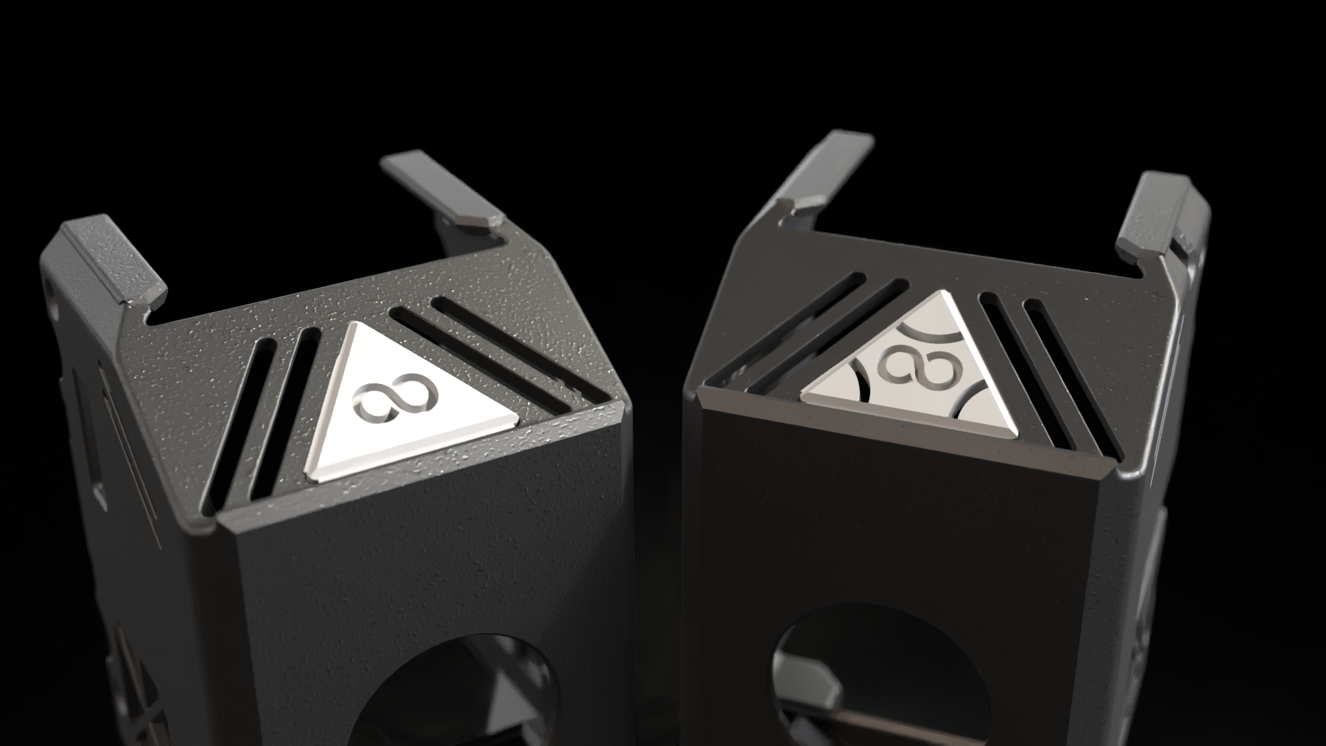 Infinity Symbol Top Vent Inserts for the SE3D Elegoo Centauri Carbon 1 Toolhead Cover v2.0