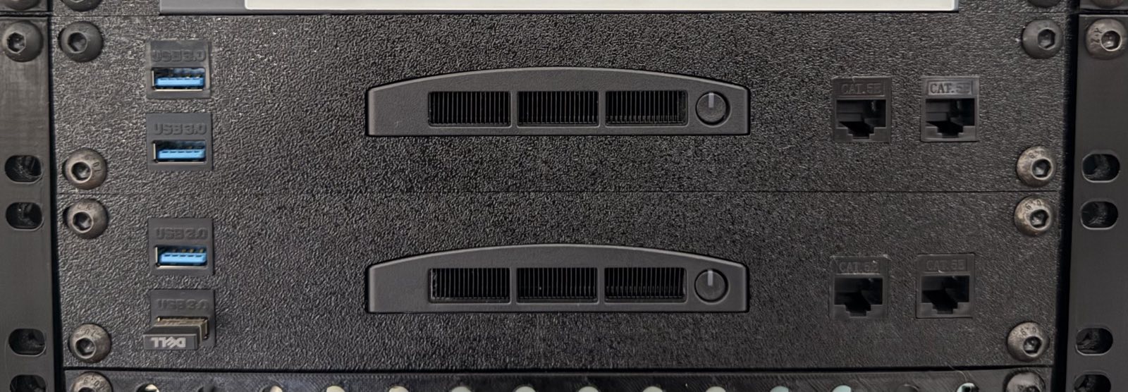 10" Rack Mount for OptiPlex 7090 Ultra – includes rear support 3D model thumbnail