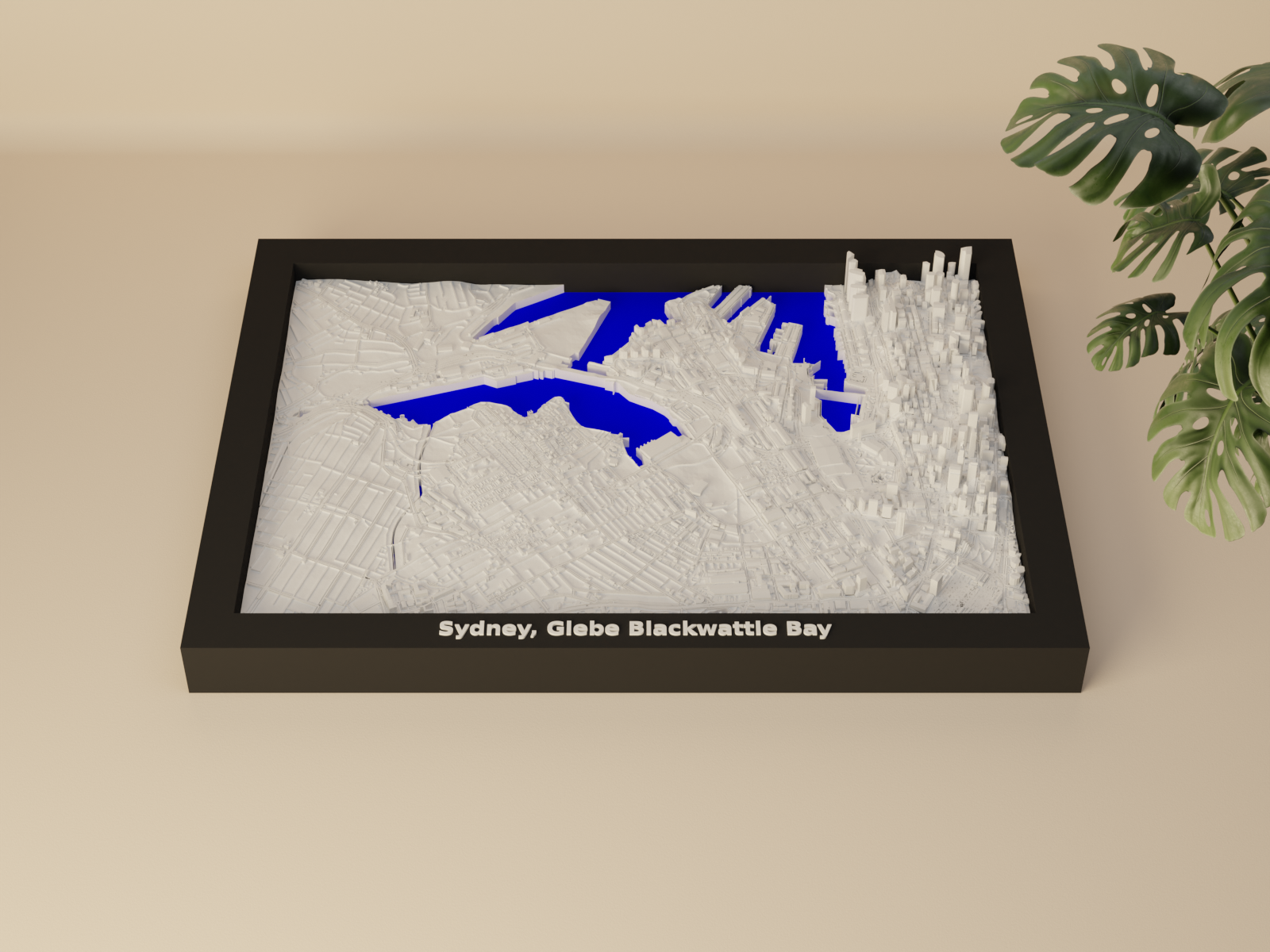 Sydney, Glebe Blackwattle Bay, Australia - 3D Miniature