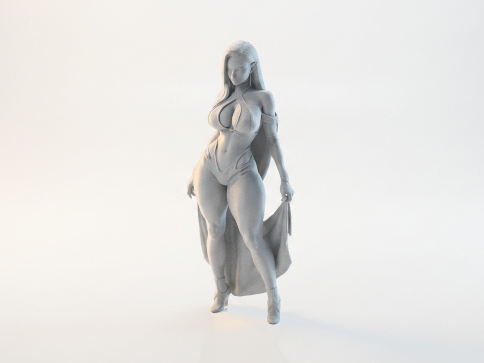 Elf Bikini Fantasy Figurine 3D Printable