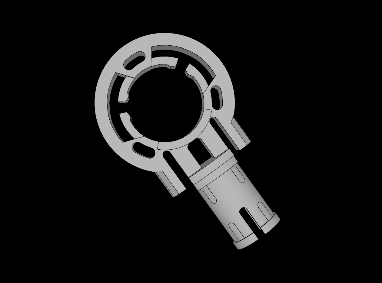 Lego Compatible (41680.dat) Technic Pin with Friction with Click Rotation Ring