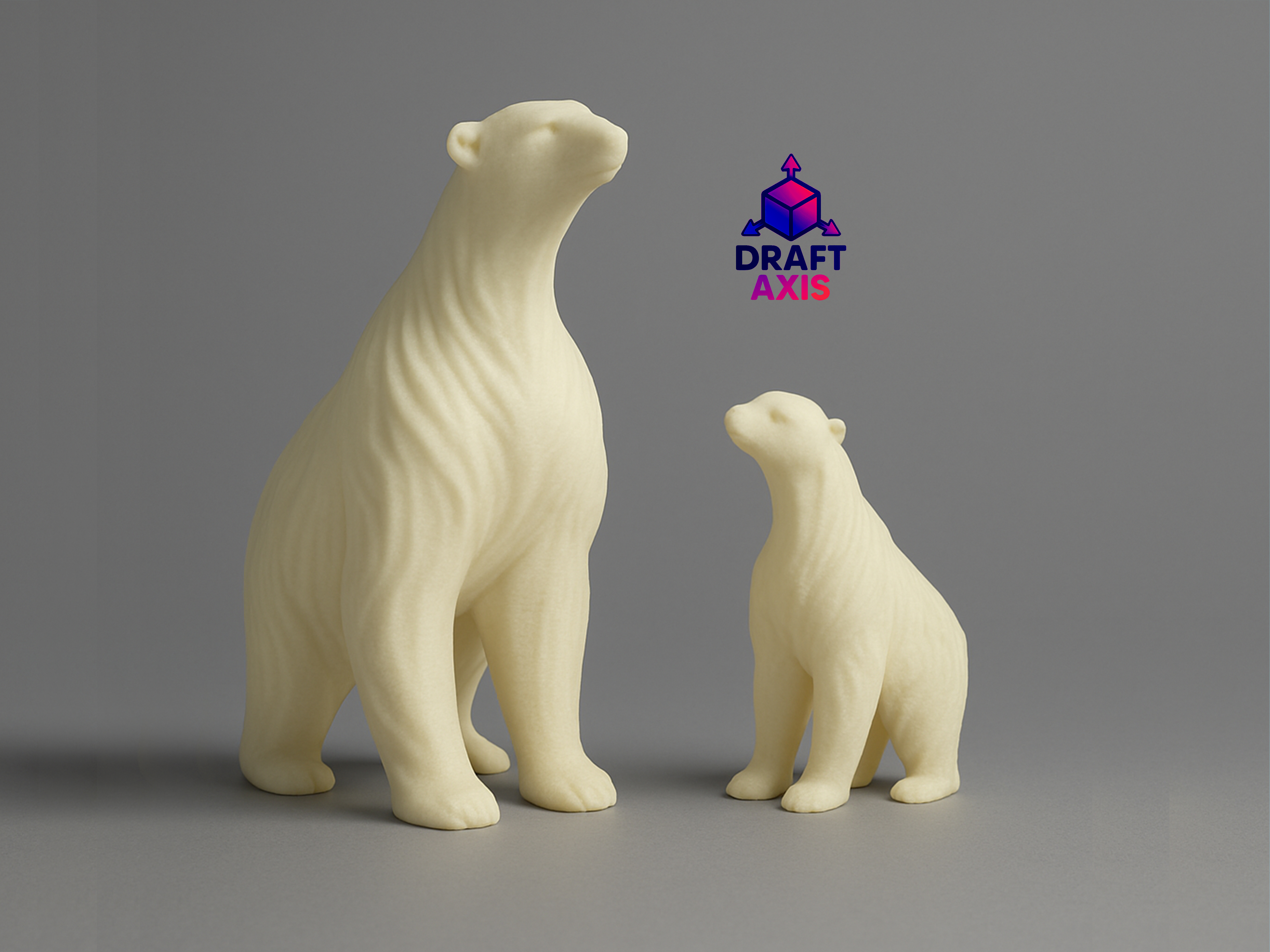 Elegant Polar Bear - Christmas ready! No Supports