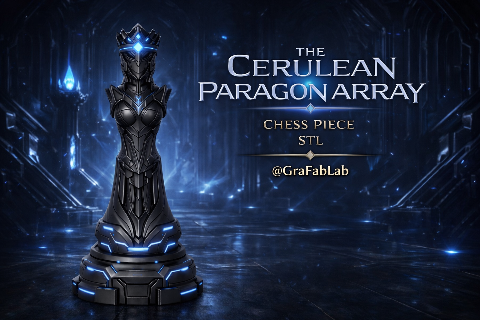 The Cerulean Paragon Array "Queen" - chess piece