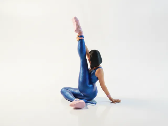 Stretching Female Yoga Figurine 3D Printable