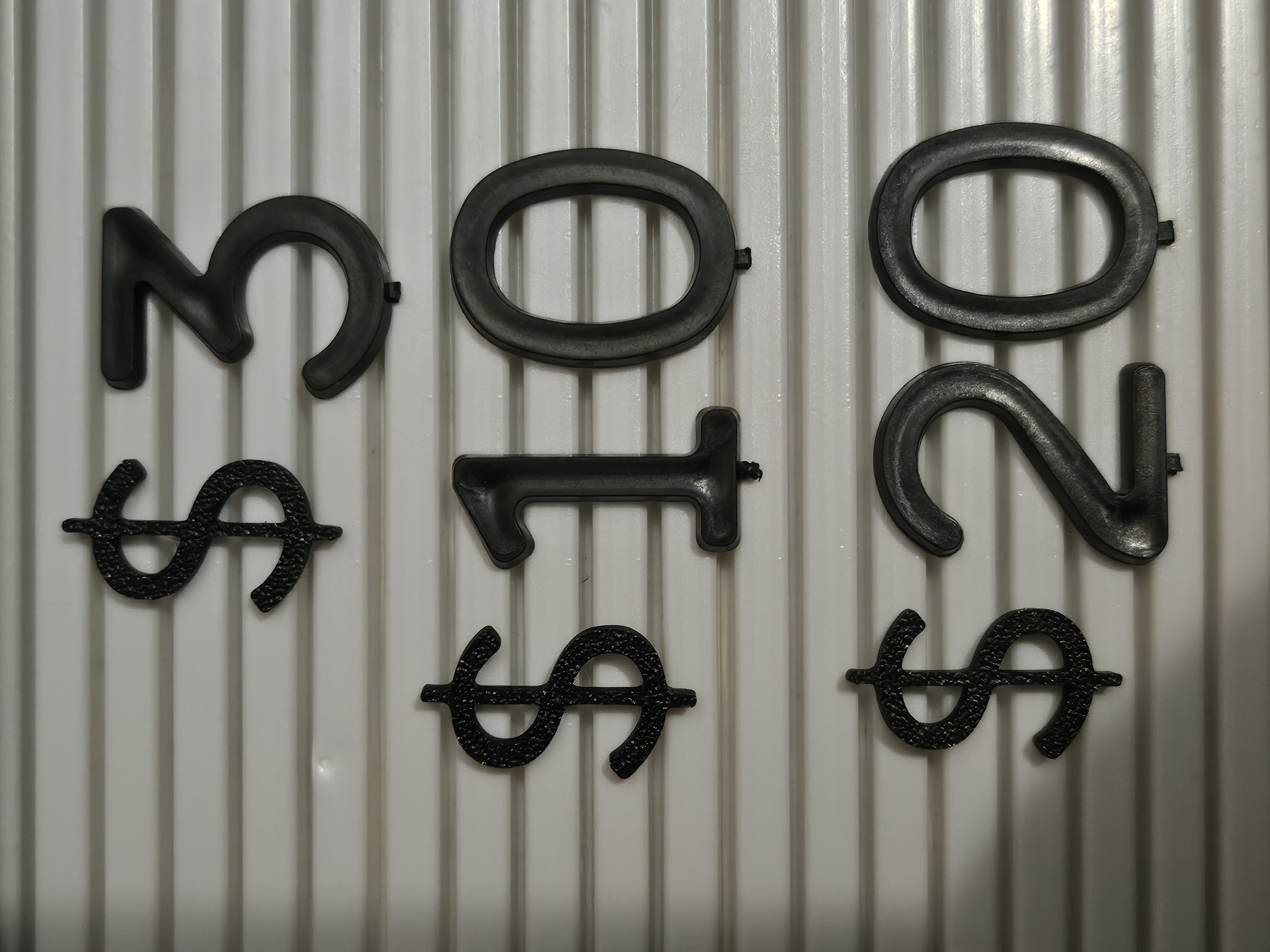 Letterboard Dollar Sign $$$$