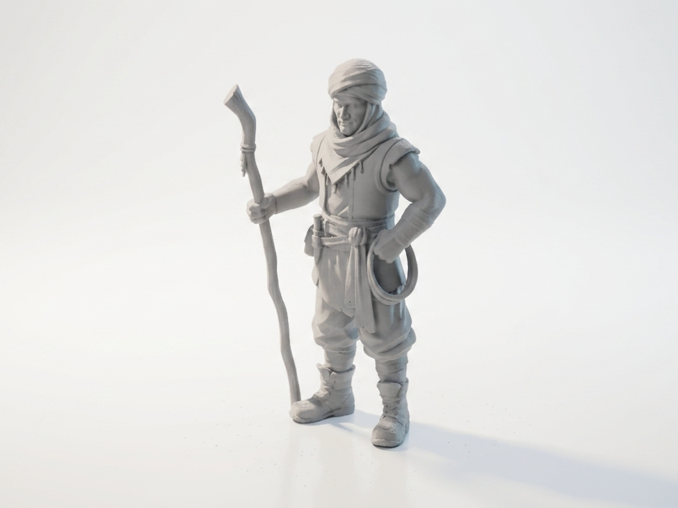 Shepherd Figure Desert Nomad 3D Printable