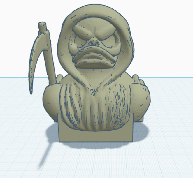 grim reaper duck hood decor for the traxxas x-maxx