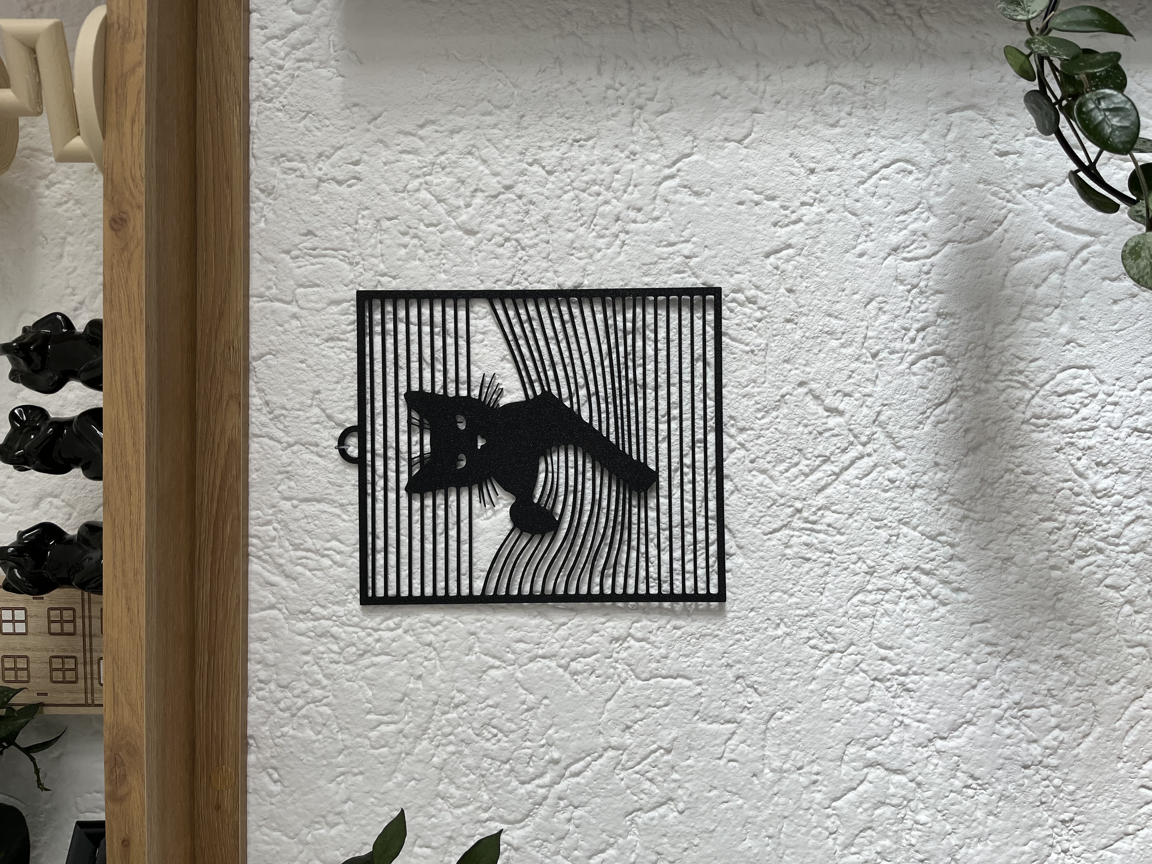 Miniatura 2 do modelo 3D Cat Shadow Wall Art