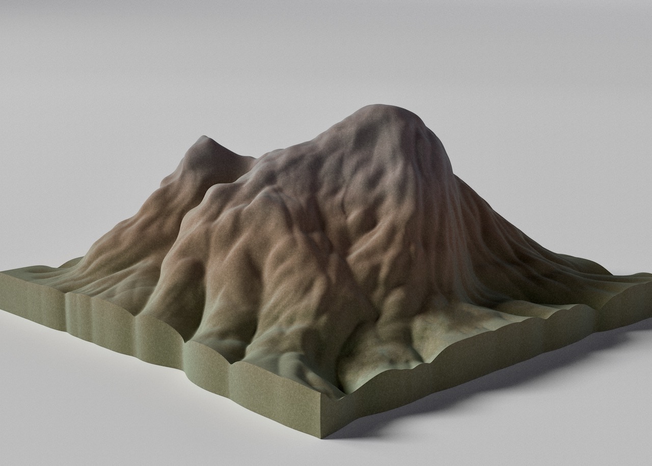 Terrain Mountain - Shelf Decor - Prop