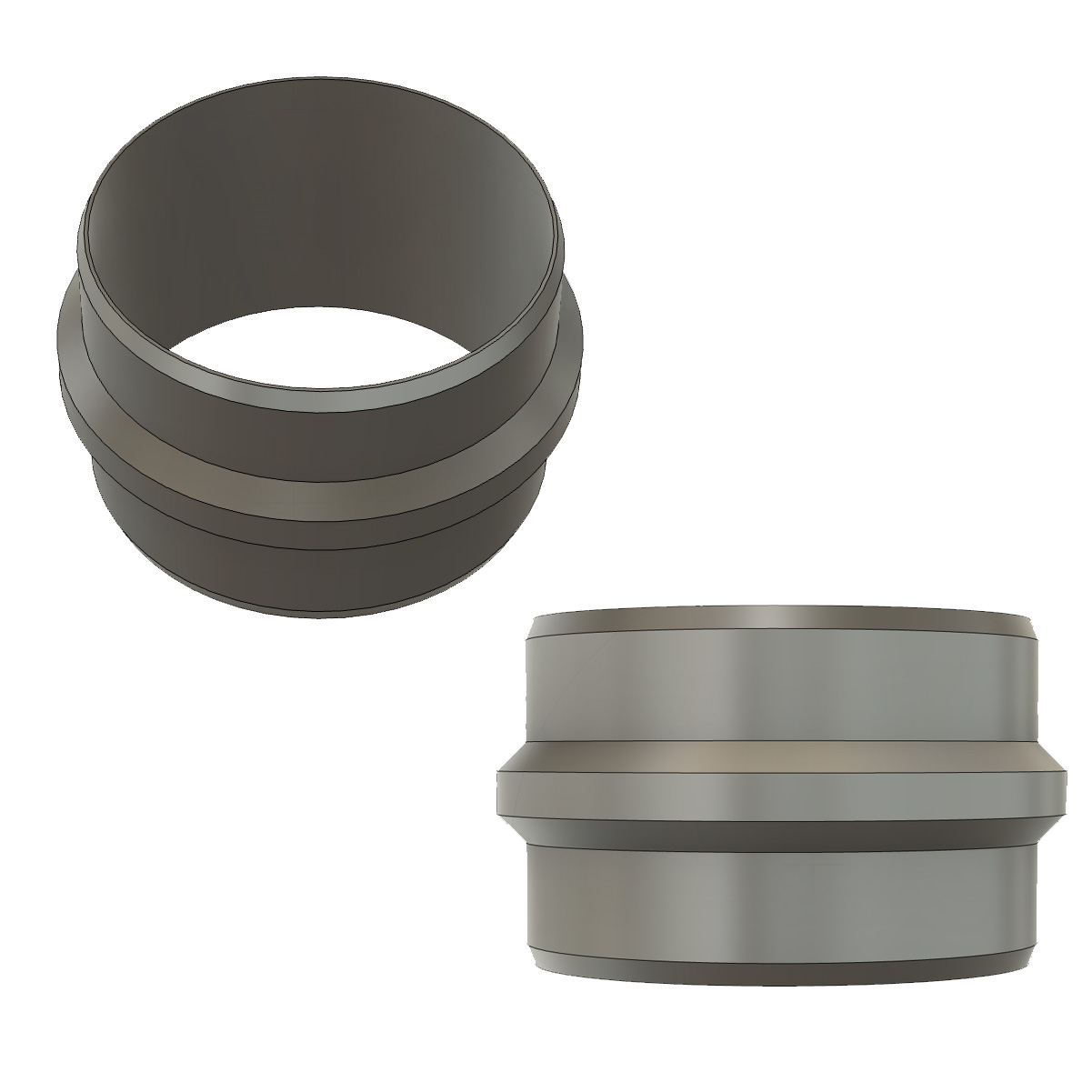 Spojka hadice odsavače pilin 120mm (80mm výška)