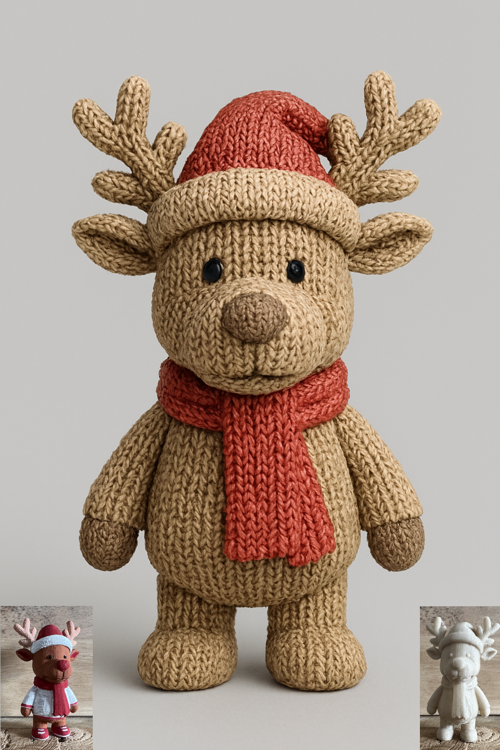 Knitted Christmas Reindeer