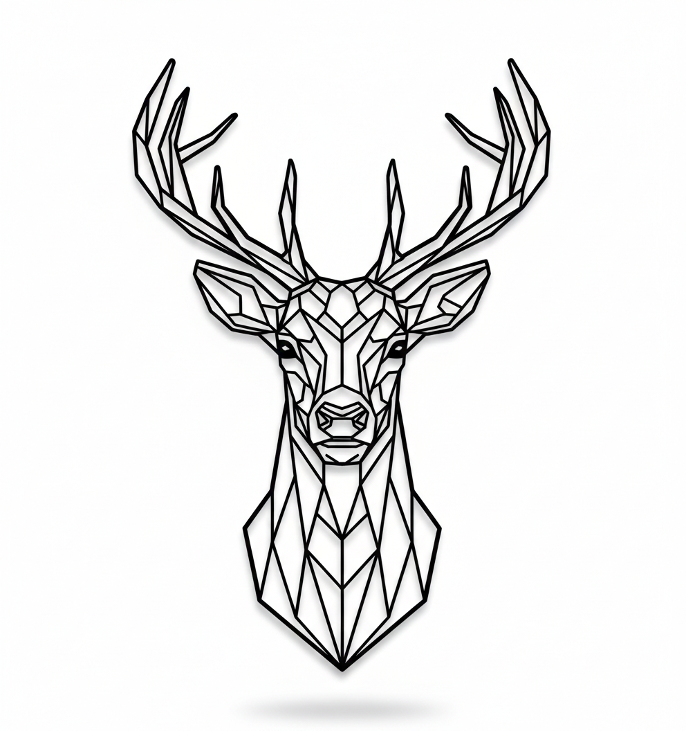 Deer modern wall art