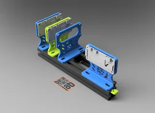 Raspberry Pi Zero 2020 Mount Bracket  Stand alone / Cluster - Supporto Verticale per profilo 2020