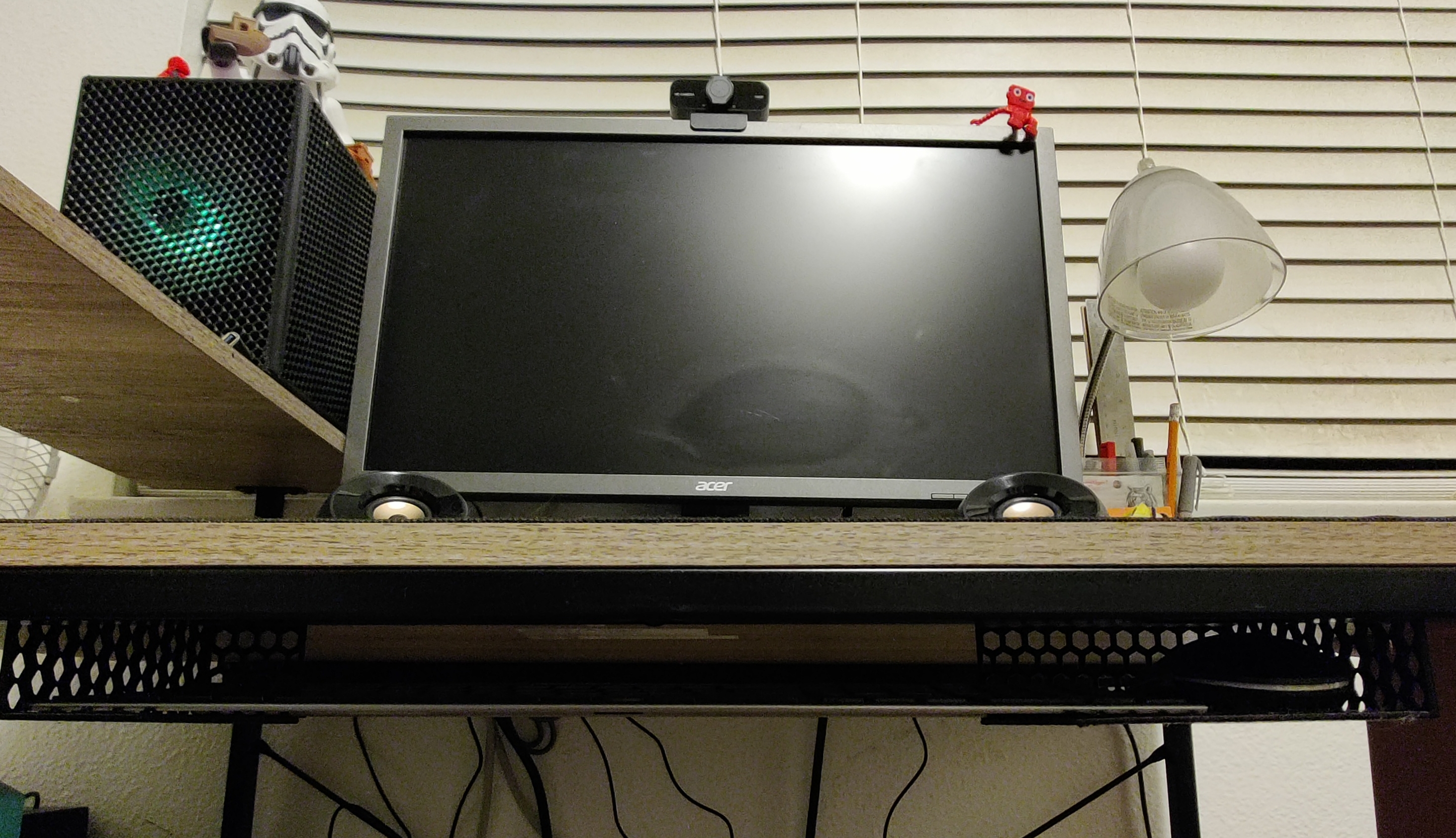 Under Desk Storage for Keyboard and Mouse