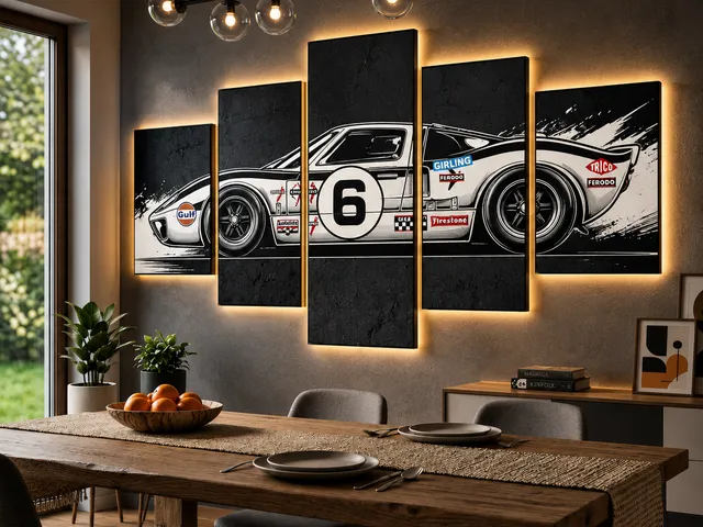 Ford GT40 gulf edition arte de pared