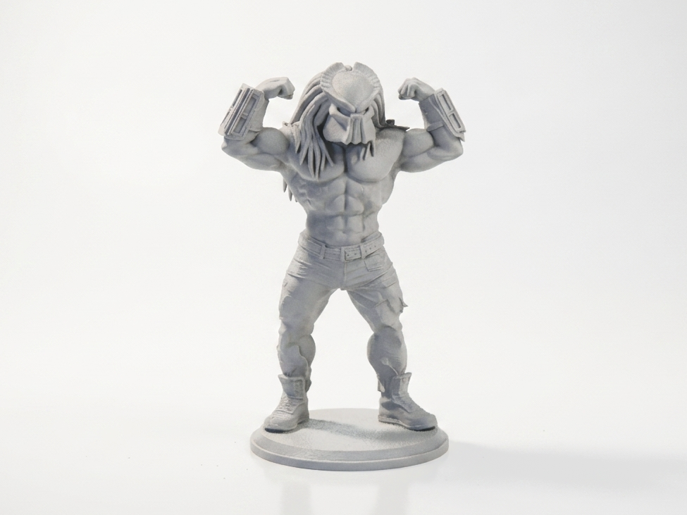 Buff Predator Figurine Sci-Fi Collectible 3D Printable