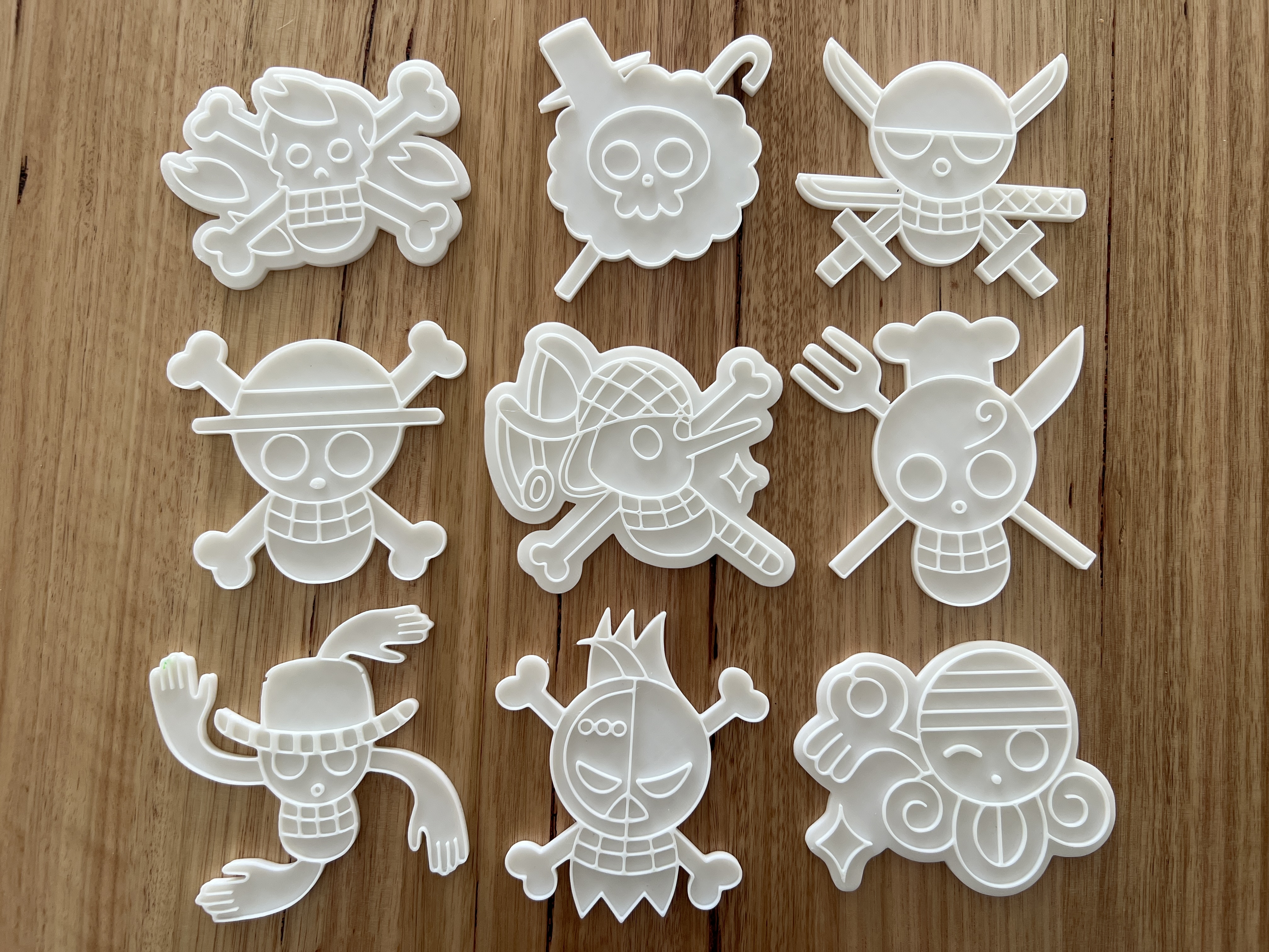 Jolly Roger one piece cookie cutter and stamp