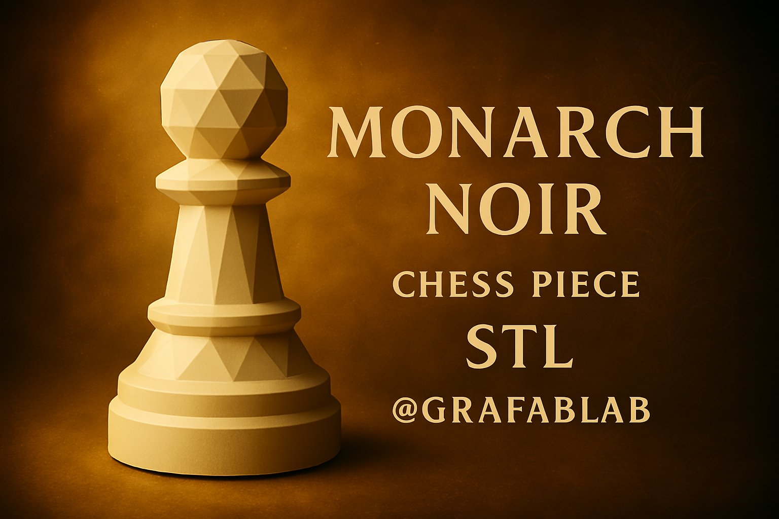 Monarch Noir "Pawn" - chess piece