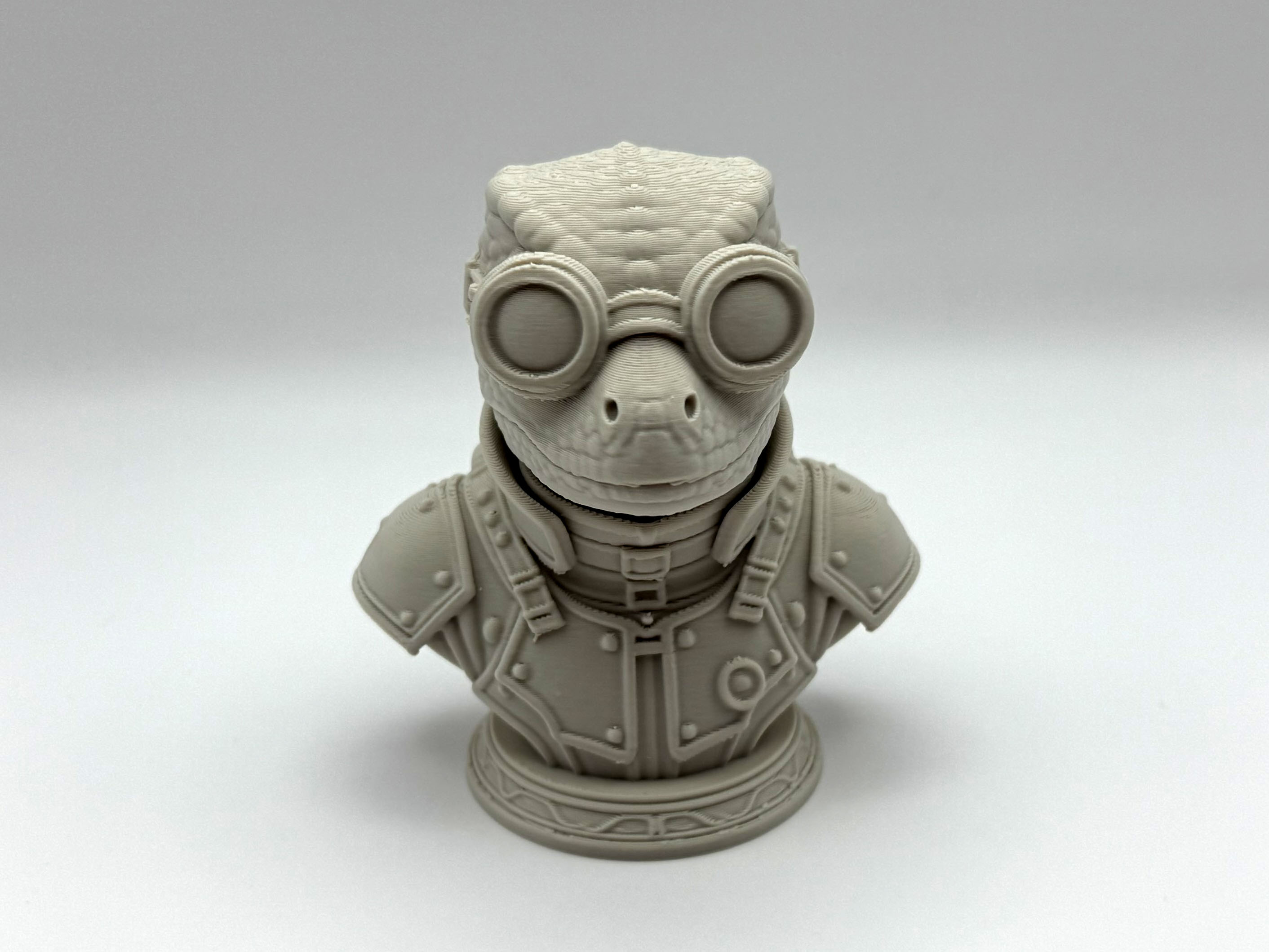 Steampunk Lizard Bust