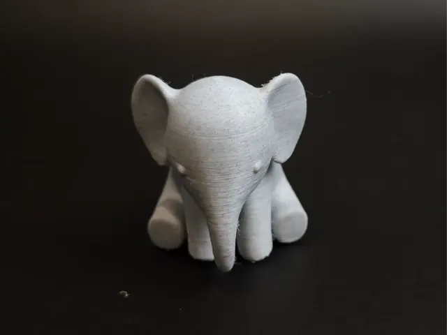 The Gentle Little Giant: A Chibi Elephant