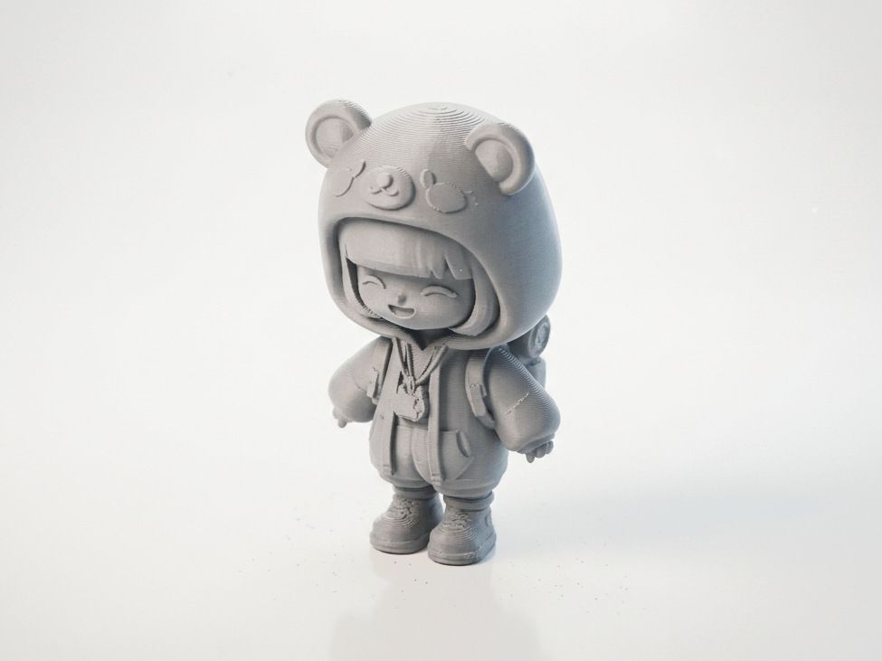 Cute Baby Bear Hoodie Figurine Chibi 3D Printable