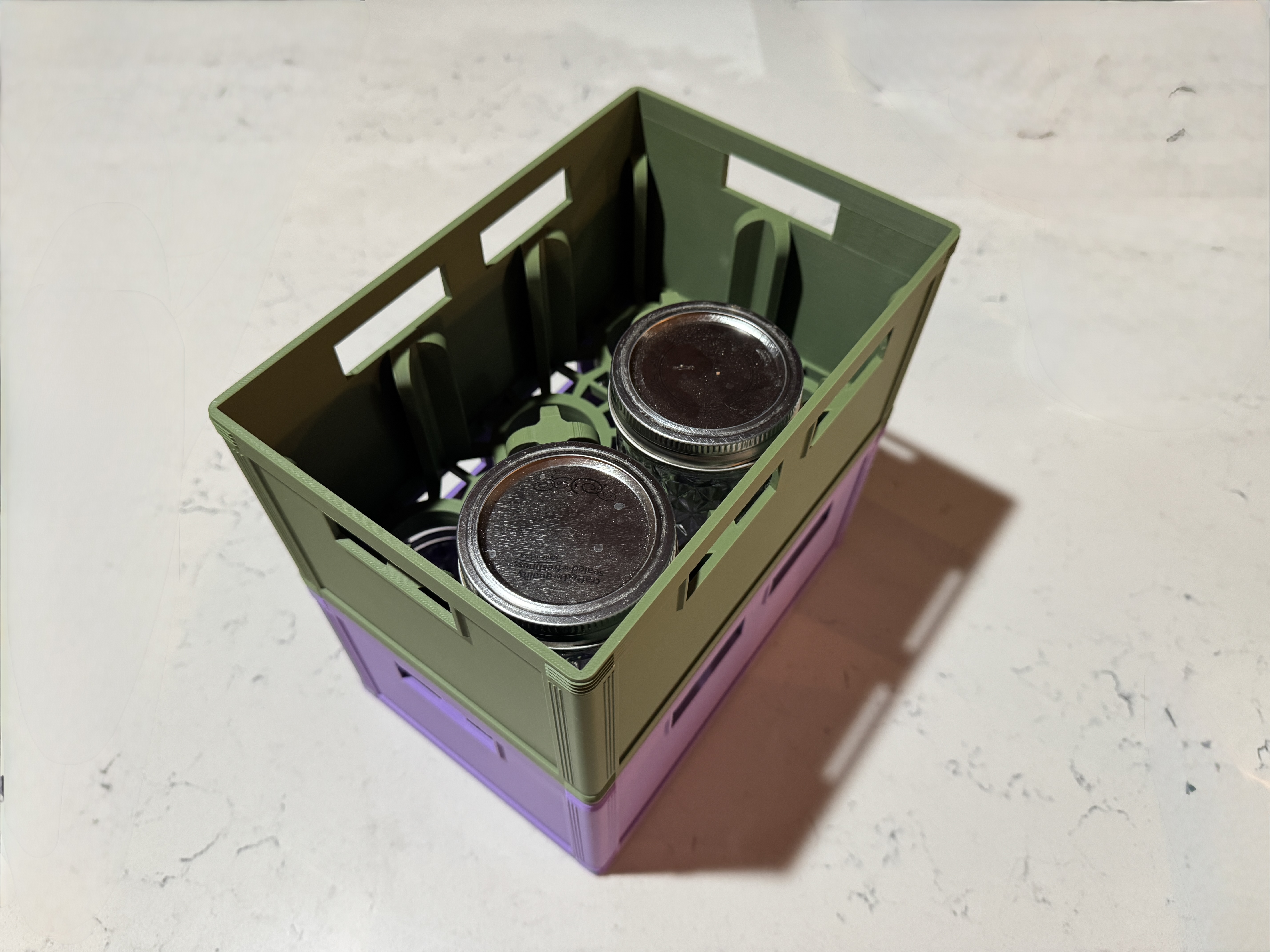 Half Pint Regular Mouth Jelly Jar Beer Crate 2x3