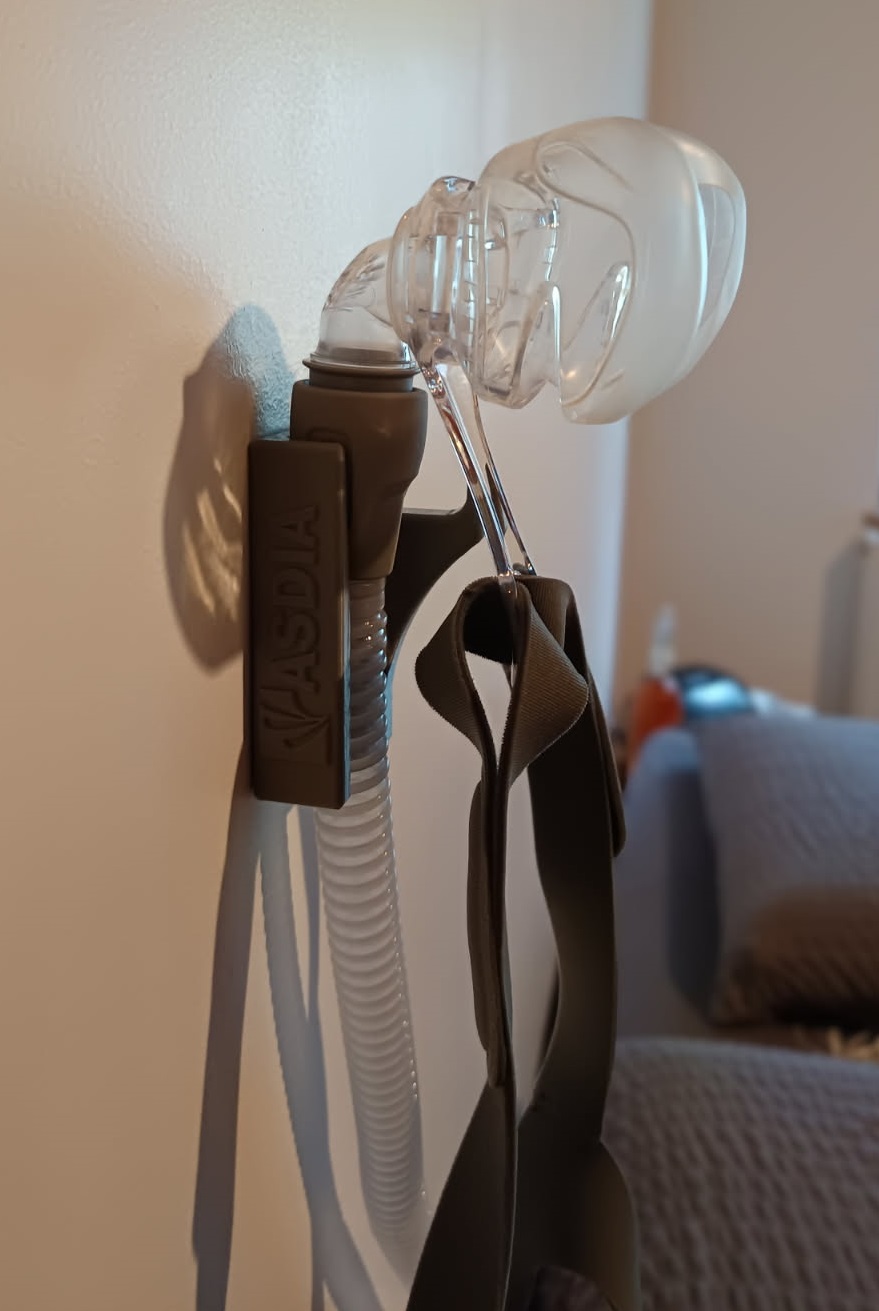 Support tuyau CPAP et masque
