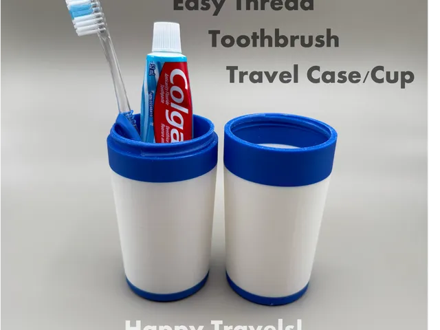 Toothbrush Travel Case & Cup (Threaded)