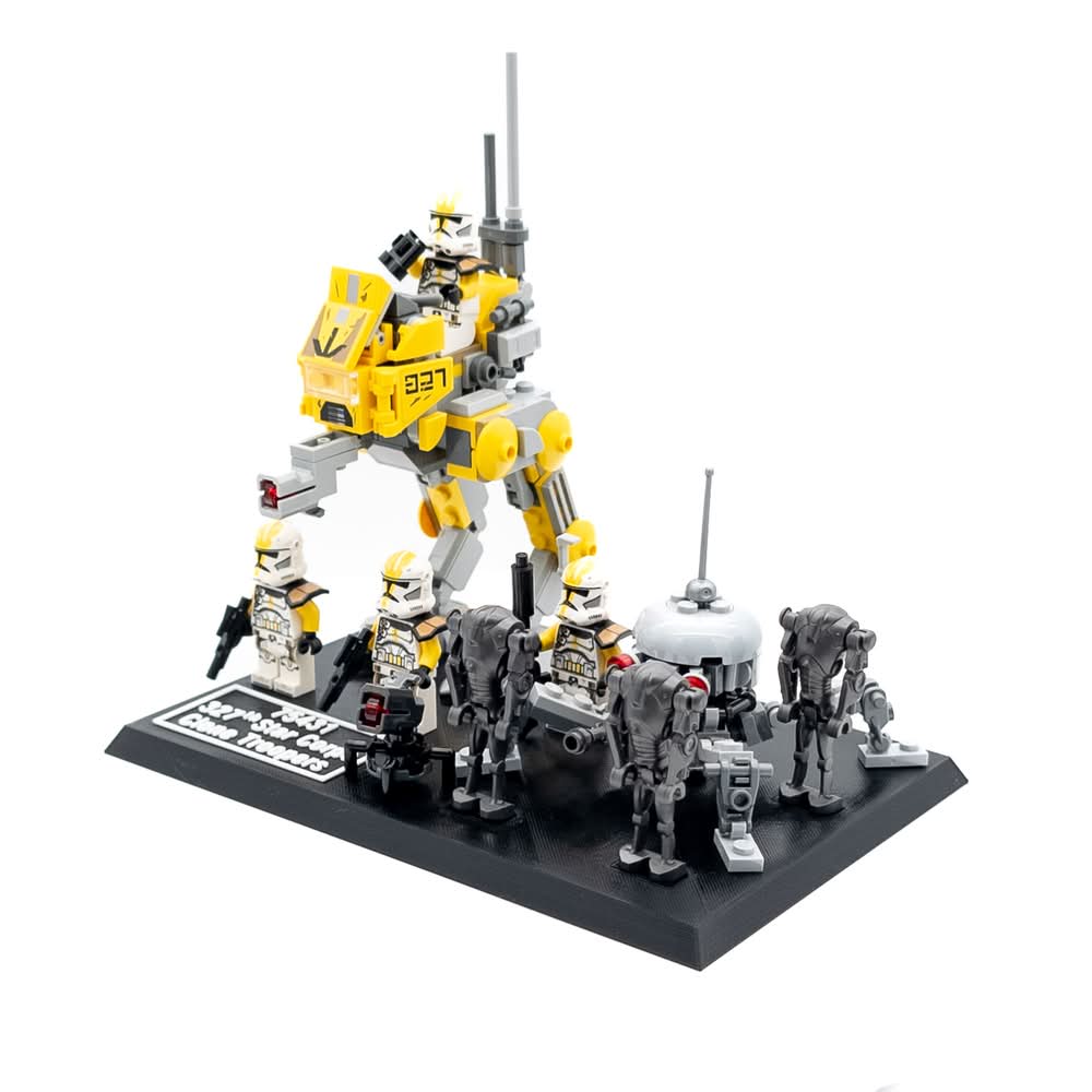 Display Stand for LEGO Star Wars 75431 327th Star Corps Battle Pack