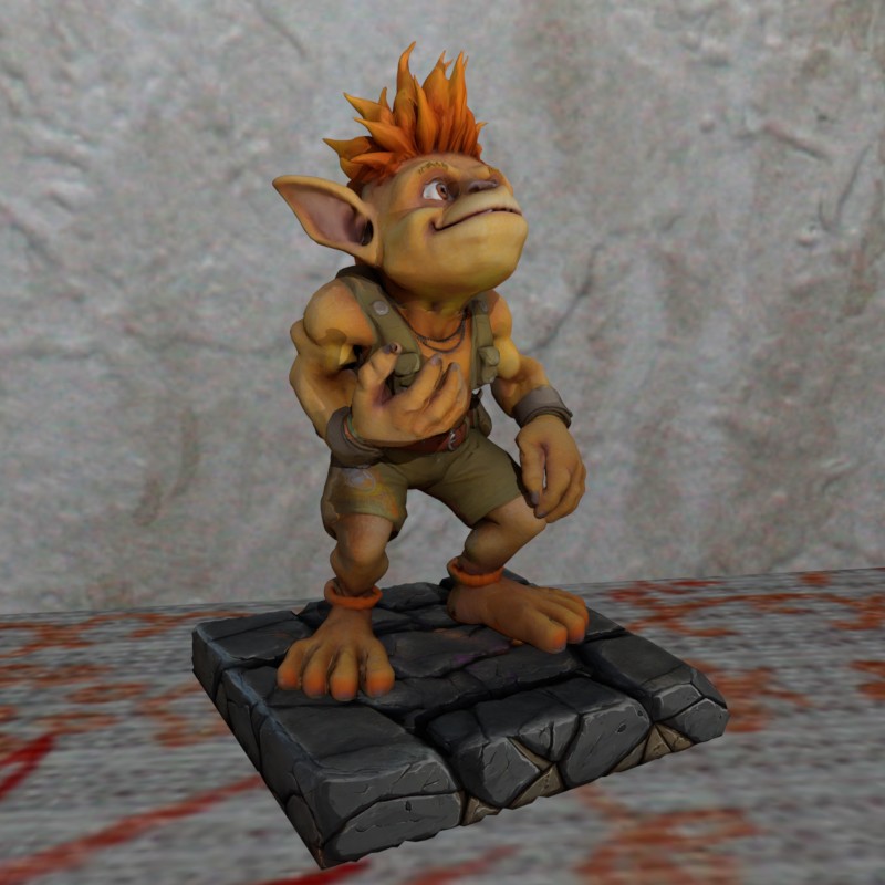 Tabletop NPC Troll FDM/SLA Nosupport Easyprint