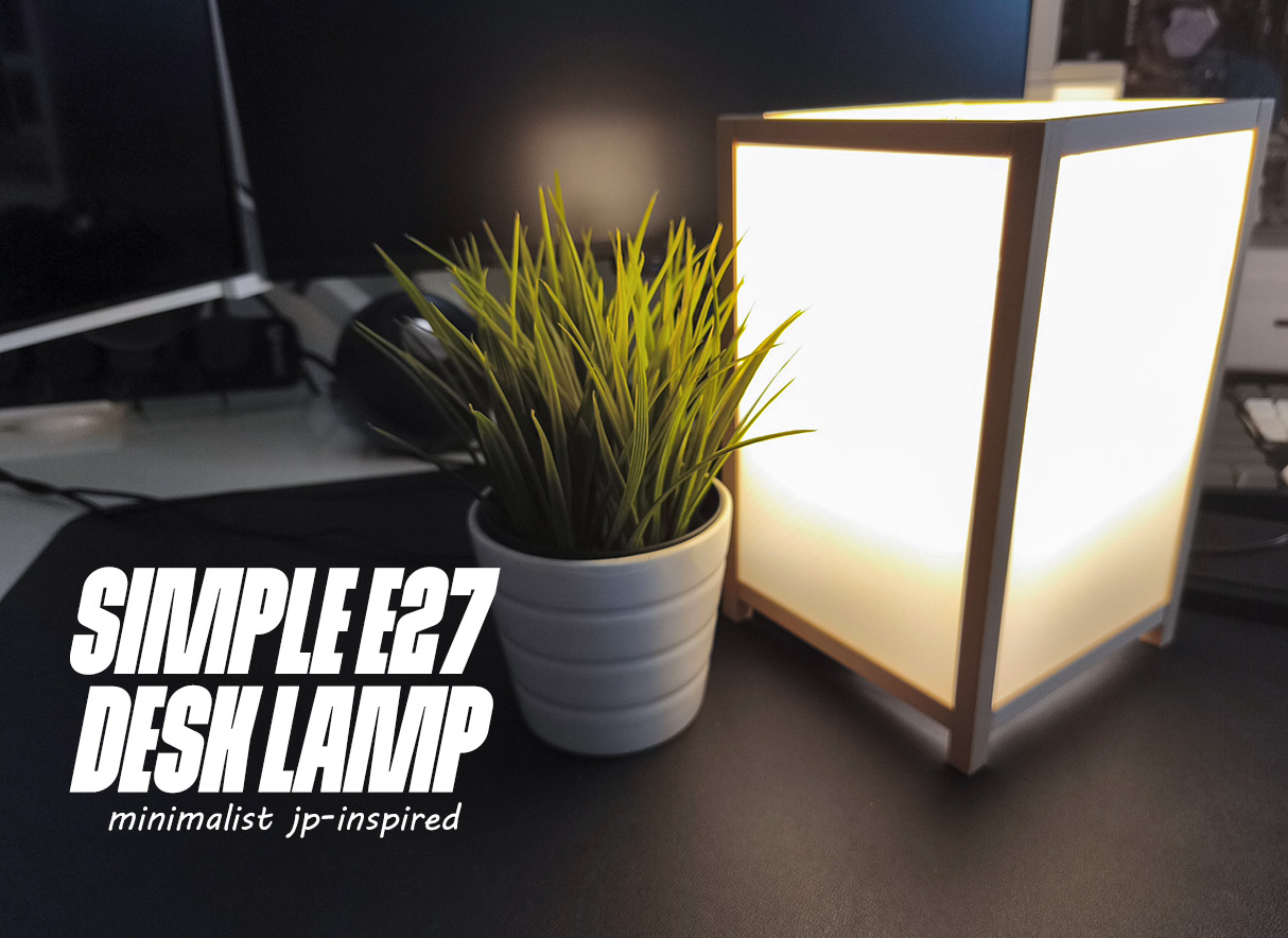 E27 Minimalist Japanese Desk Lamp