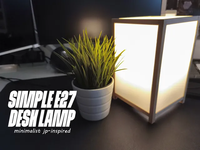 E27 Minimalist Japanese Desk Lamp
