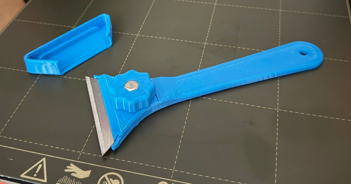 Utility Blade Scraper with safety guard