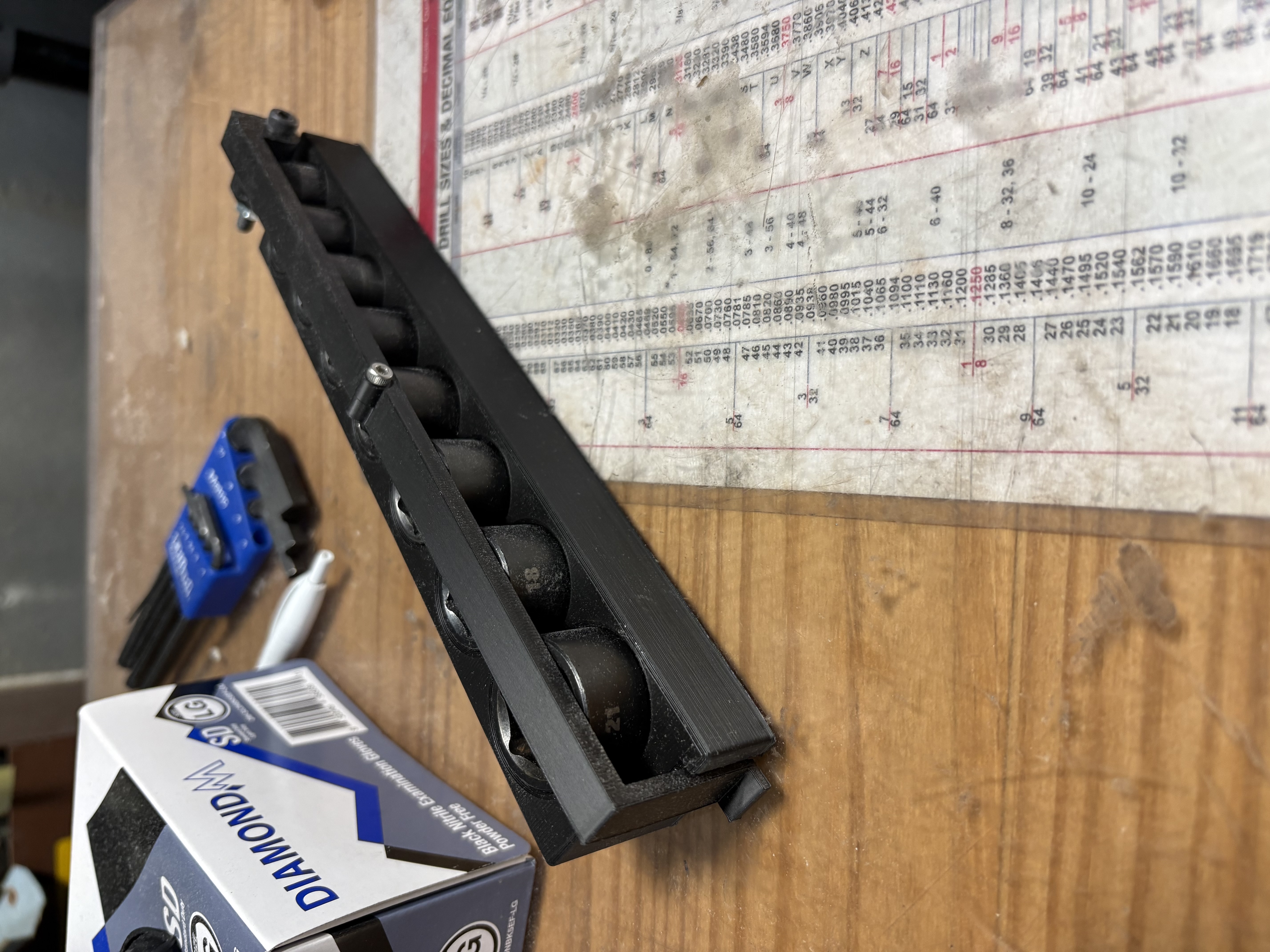 Makita metric socket set holder, for portability.