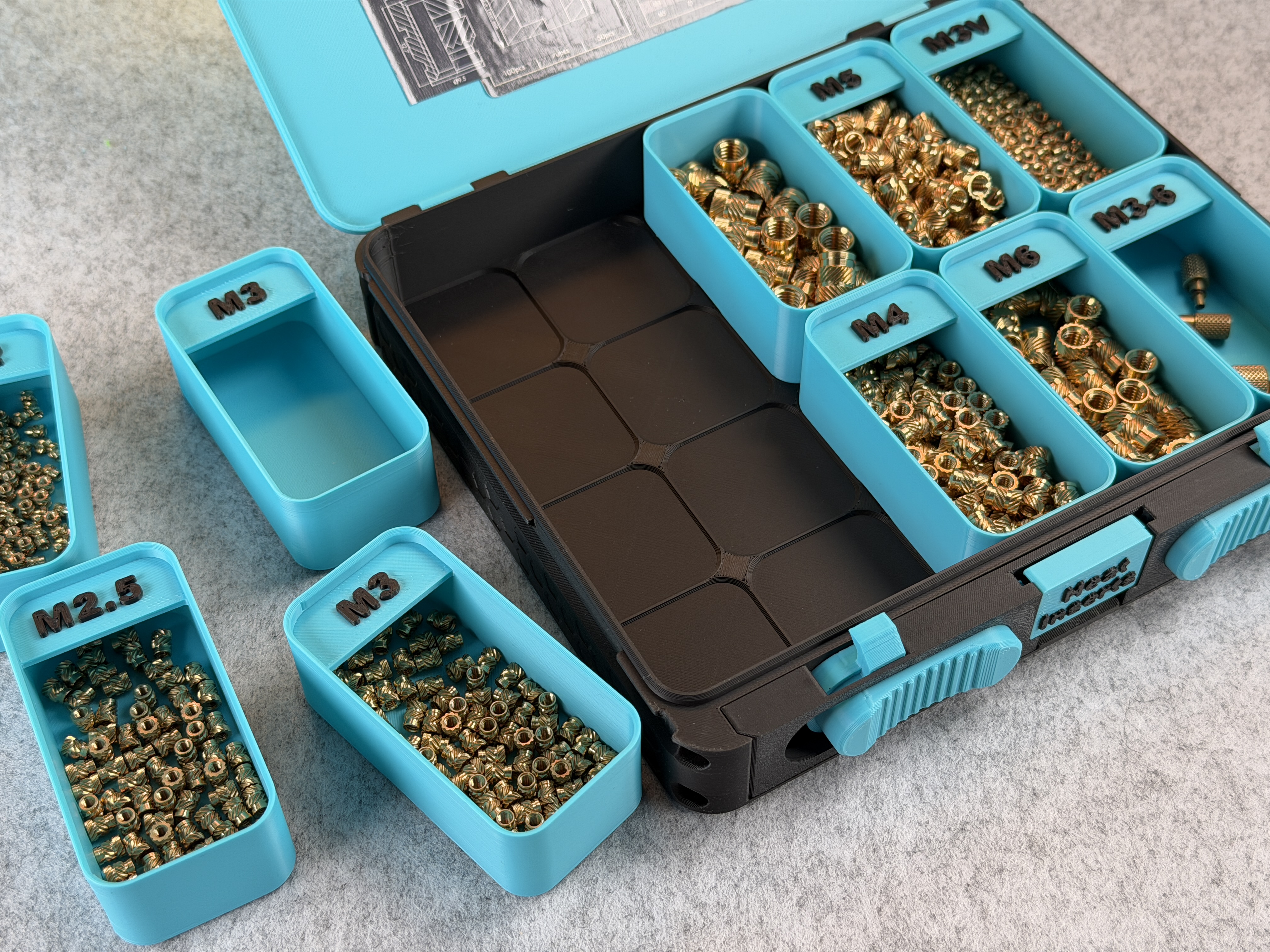 Miniatura 2 do modelo 3D Insert with Label for Organizer Box