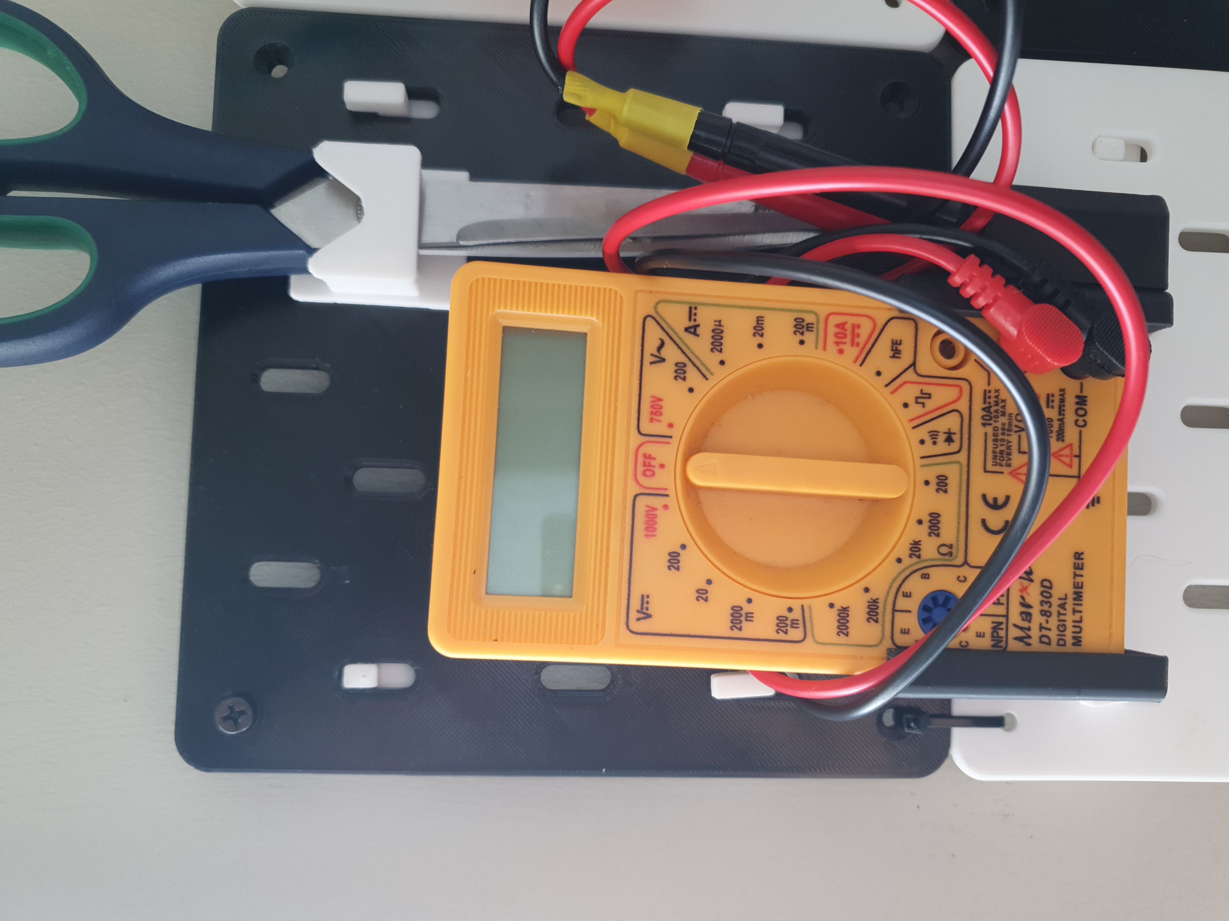 Ikea Skadis Multimeter Mount for DT830D