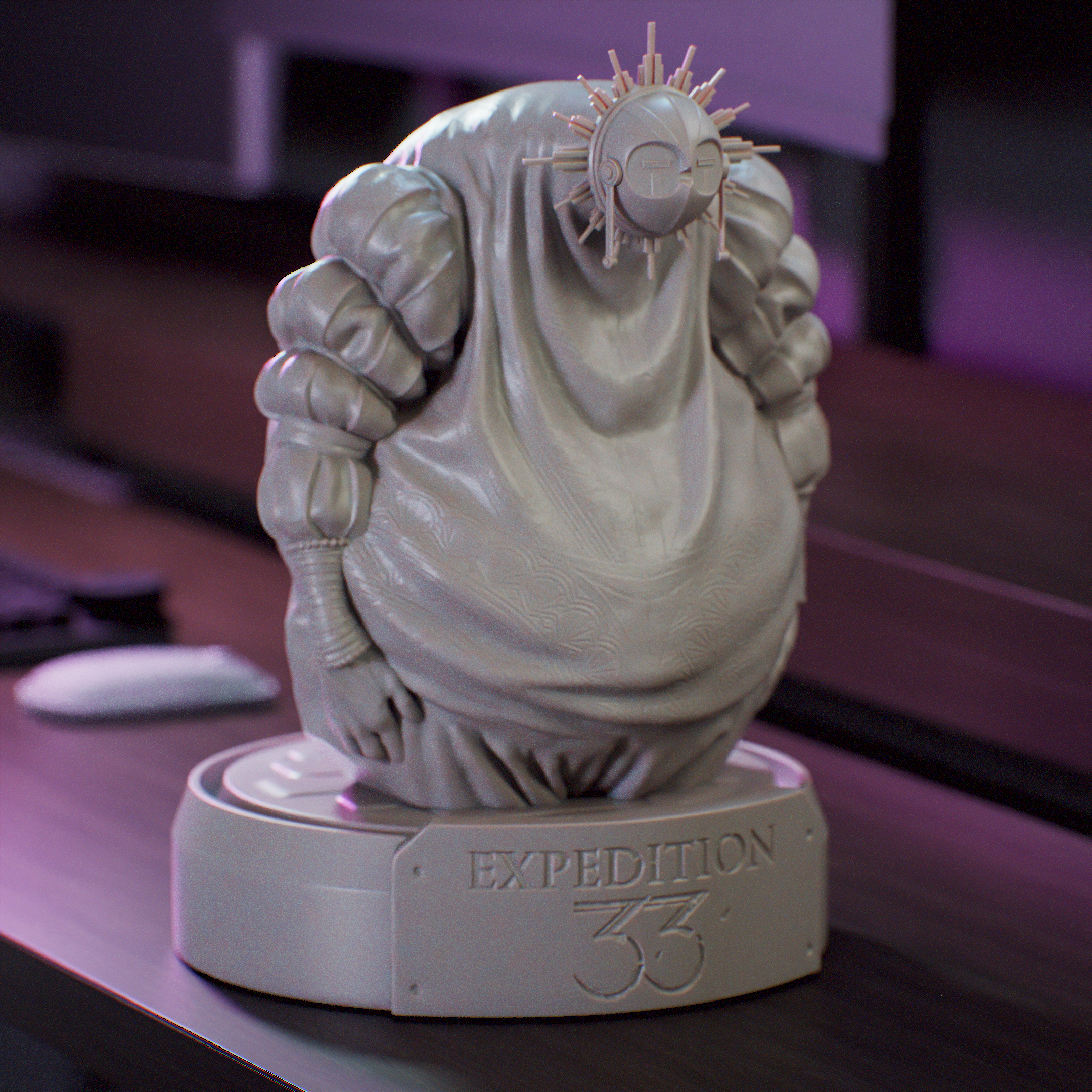 Esquie Bust from Expedition 33 - Print By parts - Busto de Esquie a imprimir por partes