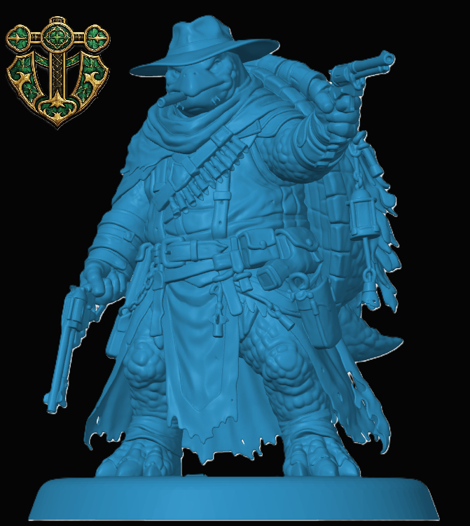Tortle Gunslinger 3D model by KamikazeRed
