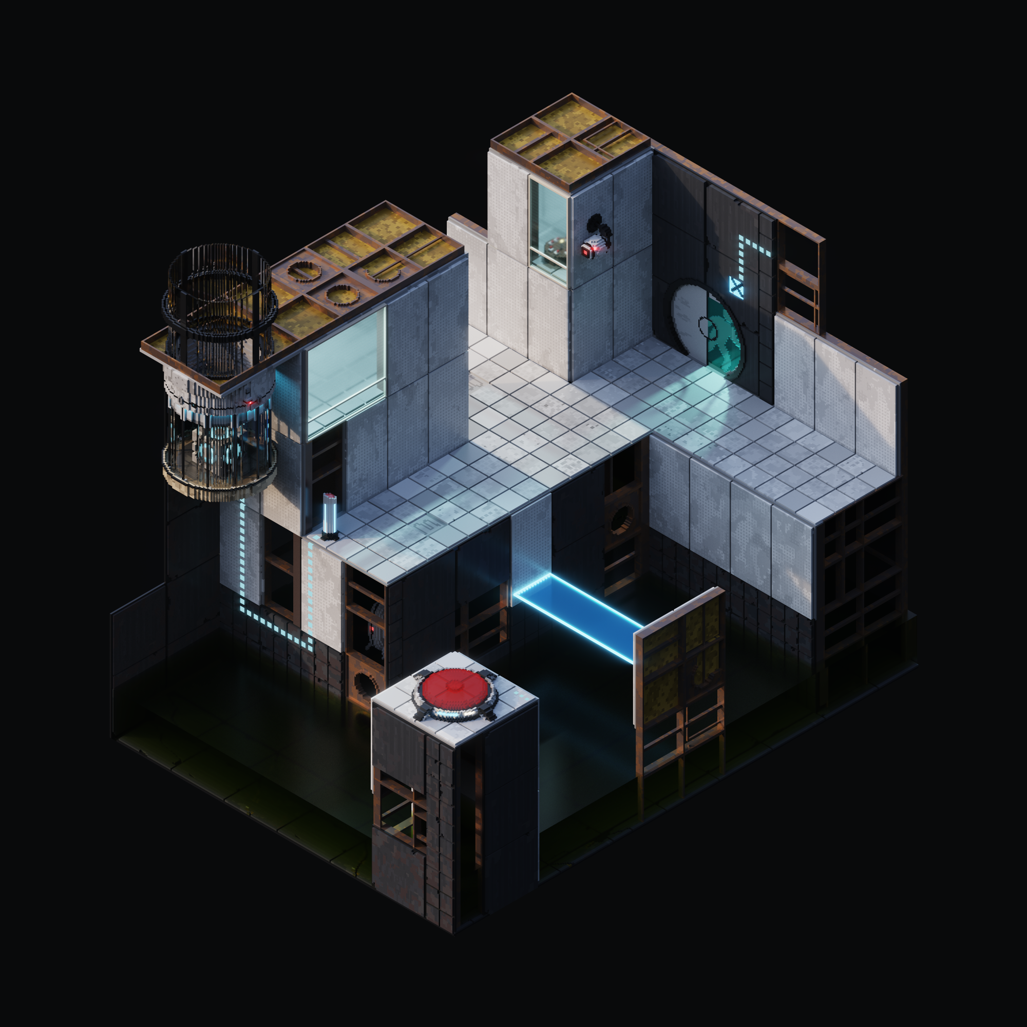portal 2 scene map test chamber