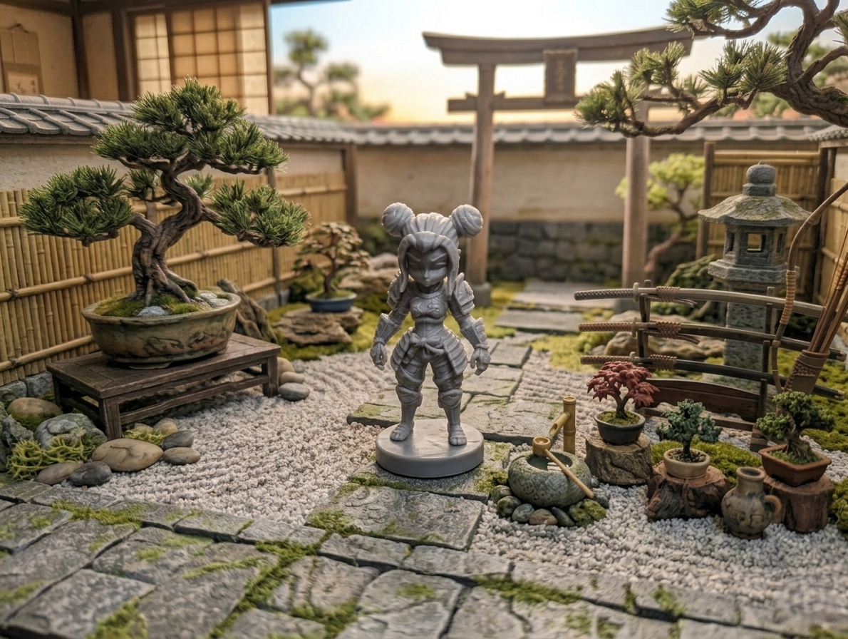 Samurai Warrior Girl - Japanese Female Soldier (女小武士)