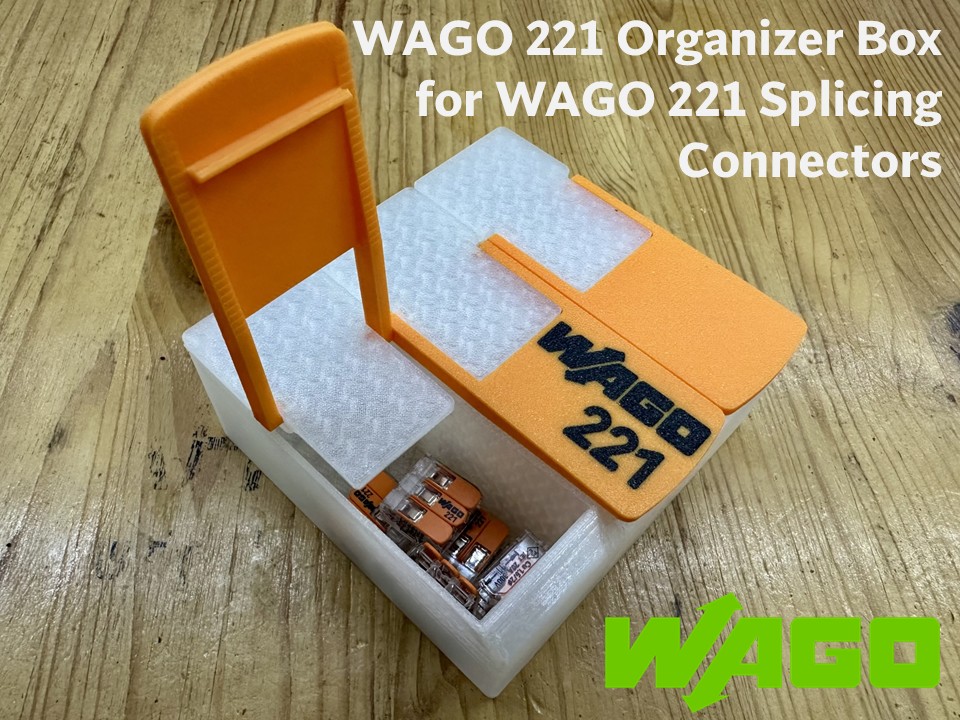 Jumbo WAGO 221 Organizer Box for WAGO 221 Splicing Connectors