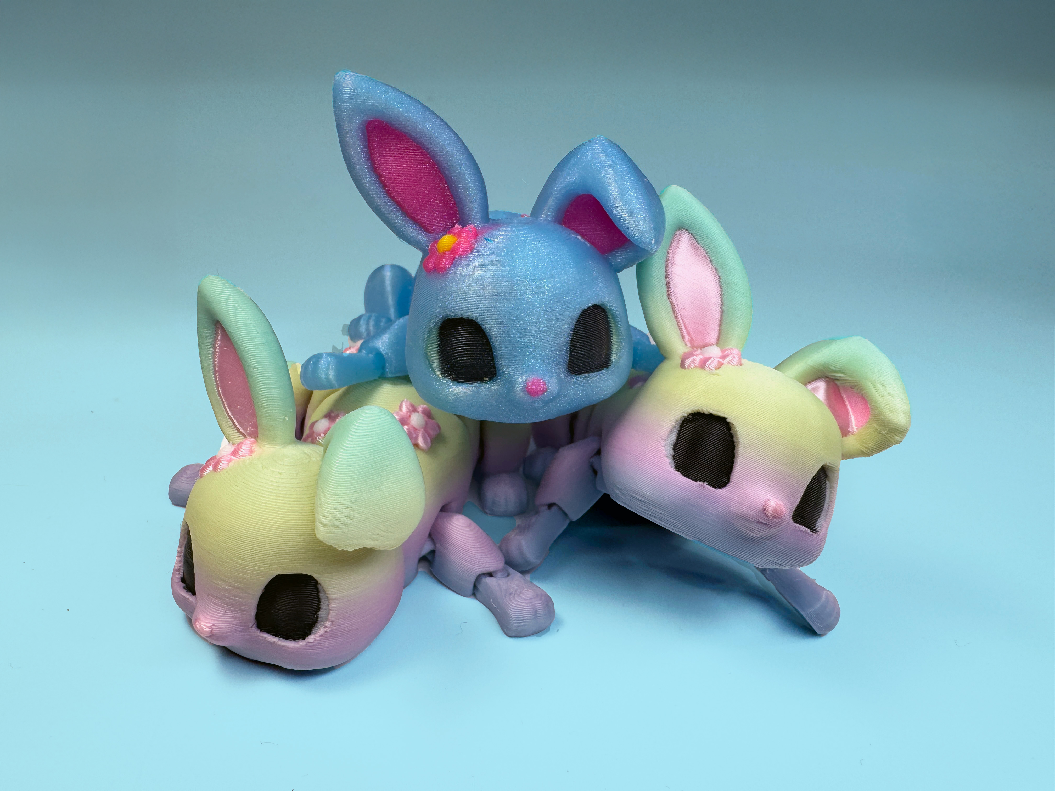 Articulated Spring Flower Bunny