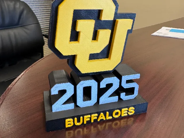 CU Buffs Desk Sign